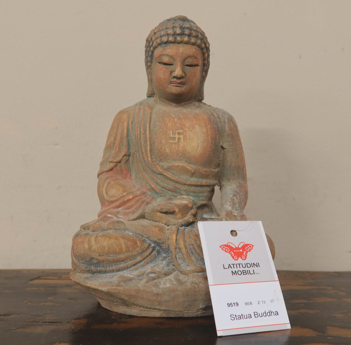 STATUETTA LIGNEA BUDDHA