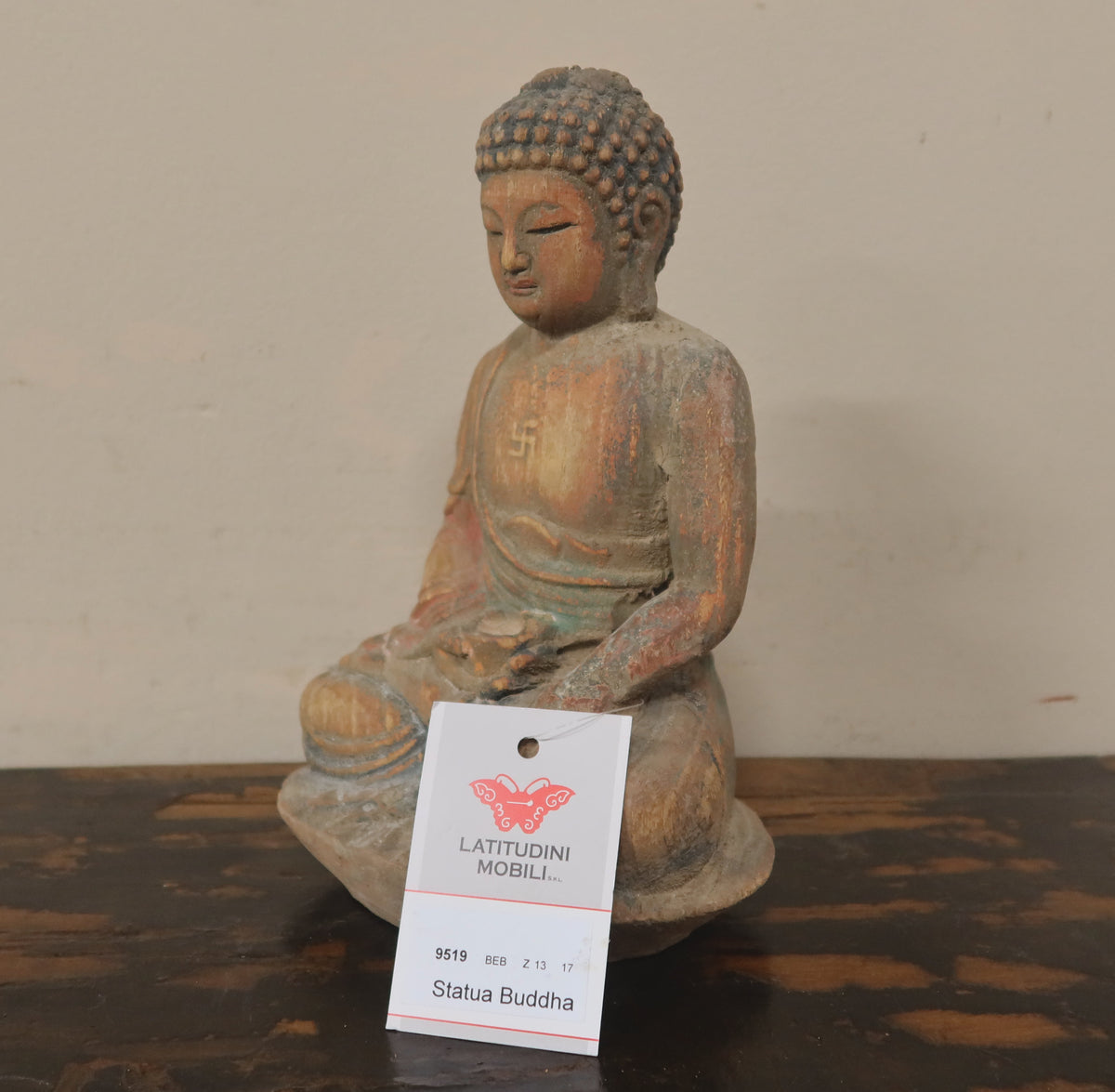 STATUETTA LIGNEA BUDDHA