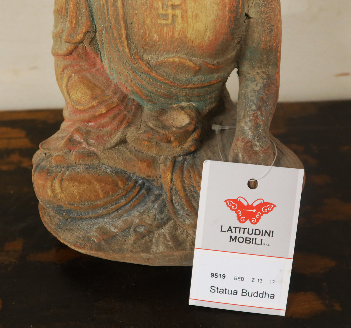 STATUETTA LIGNEA BUDDHA