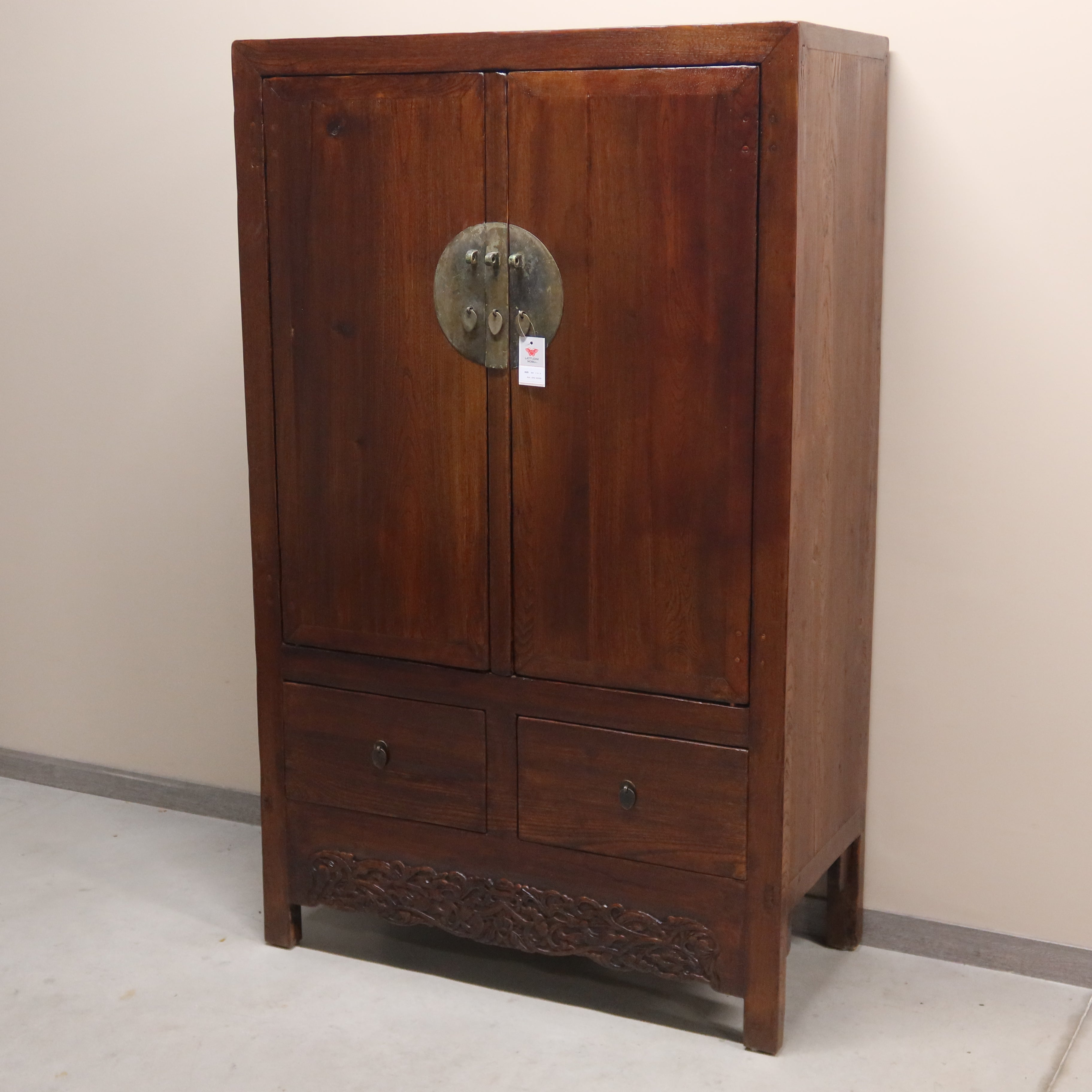 ARMADIO CINESE DELLO SHANDONG IN OLMO