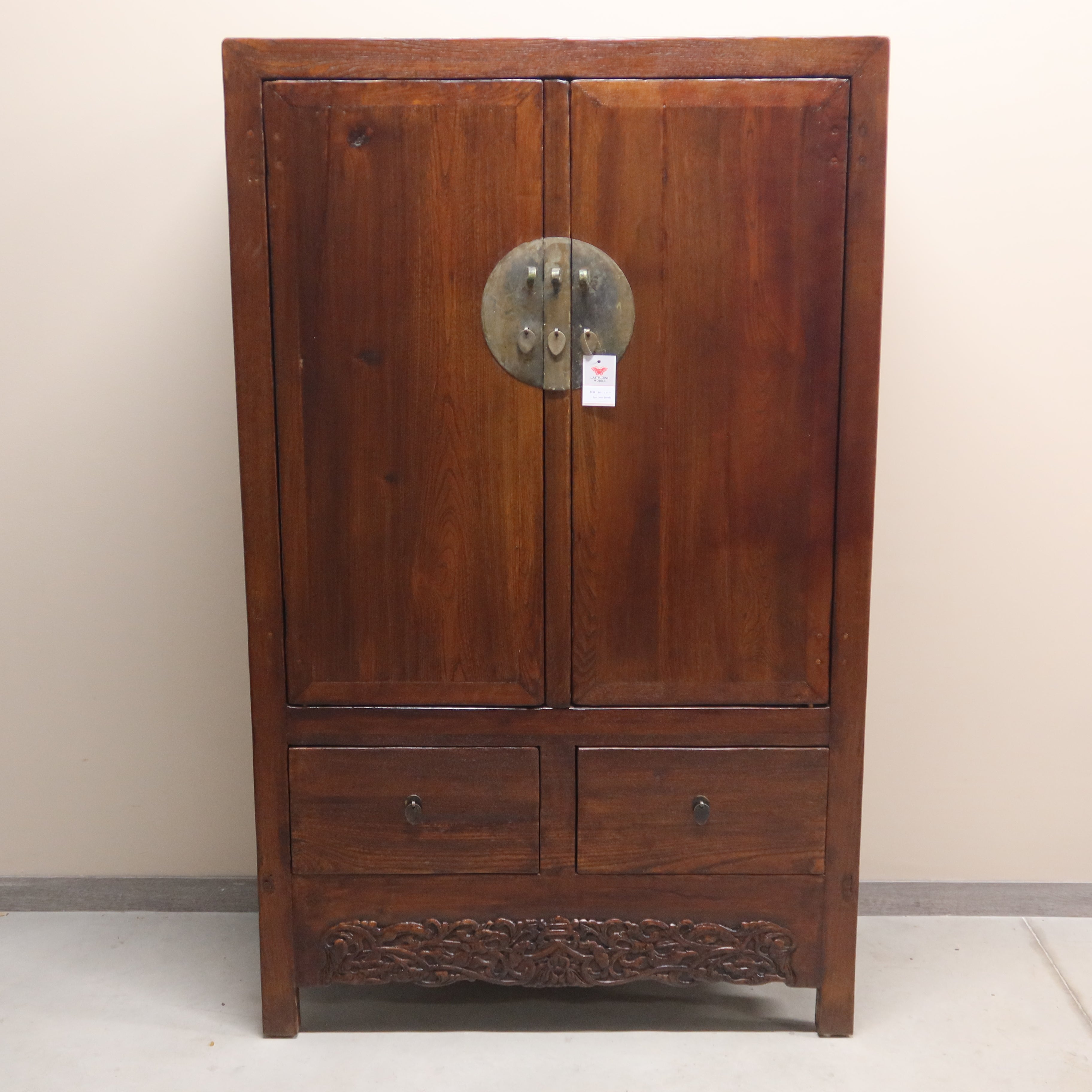 ARMADIO CINESE DELLO SHANDONG IN OLMO