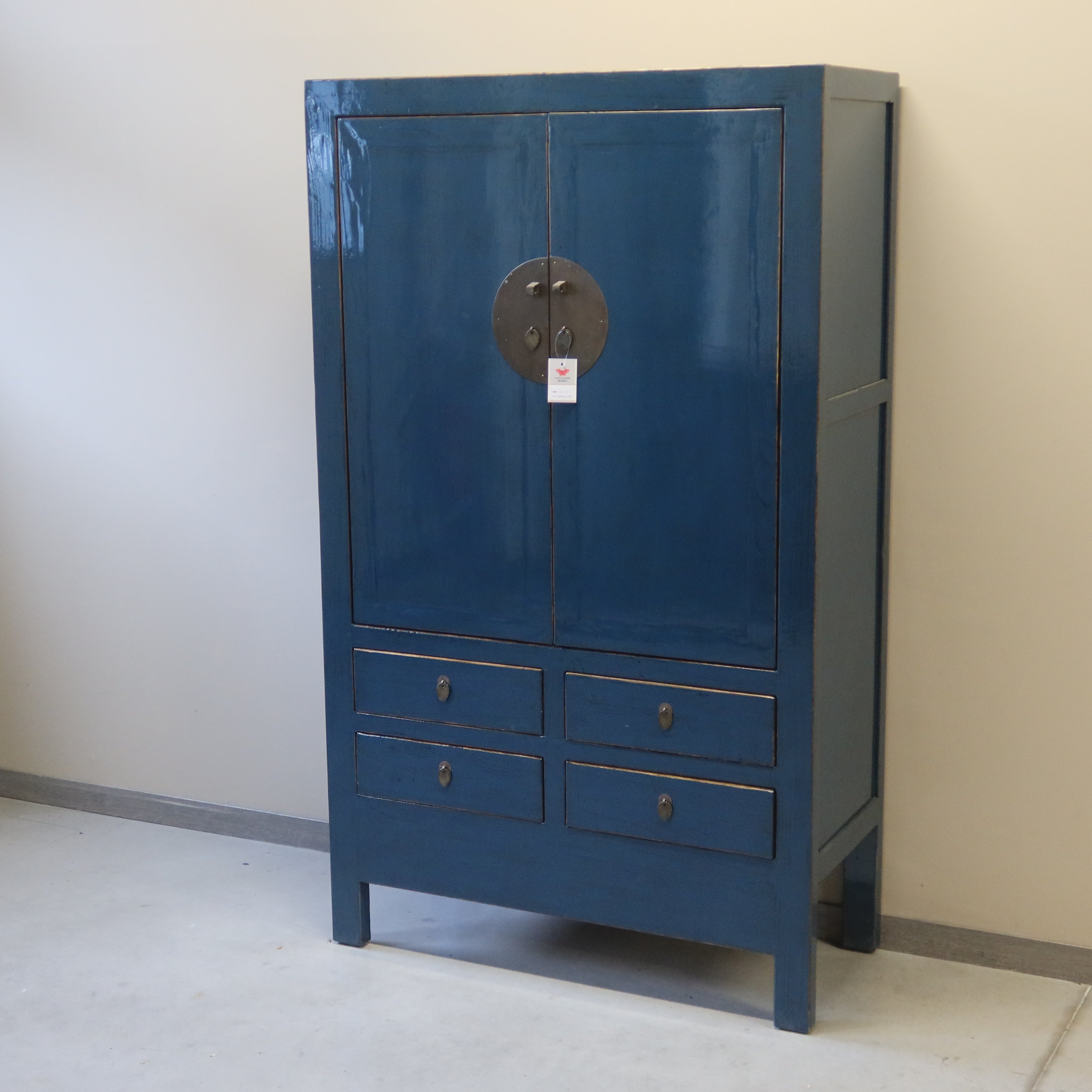 ARMADIO CINESE LACCA BLU