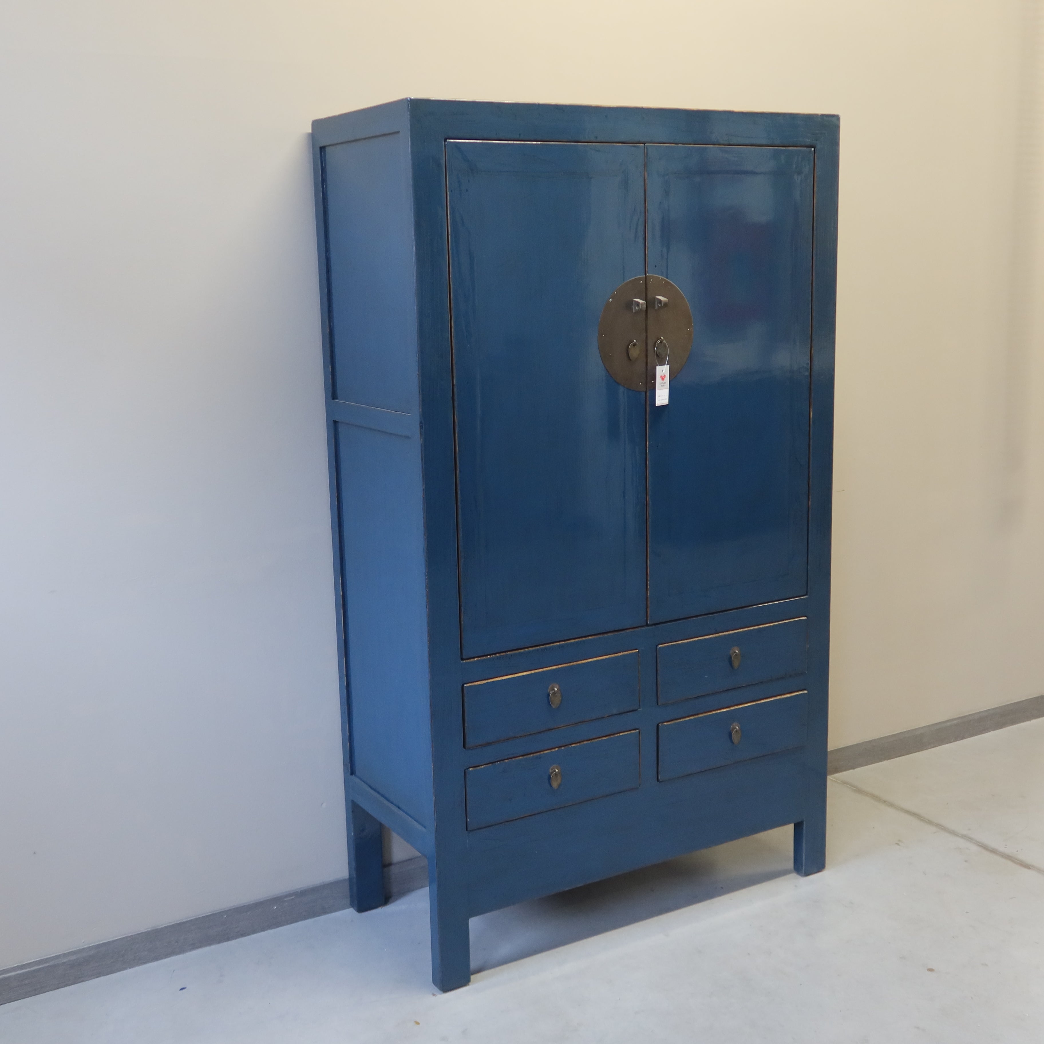ARMADIO CINESE LACCA BLU