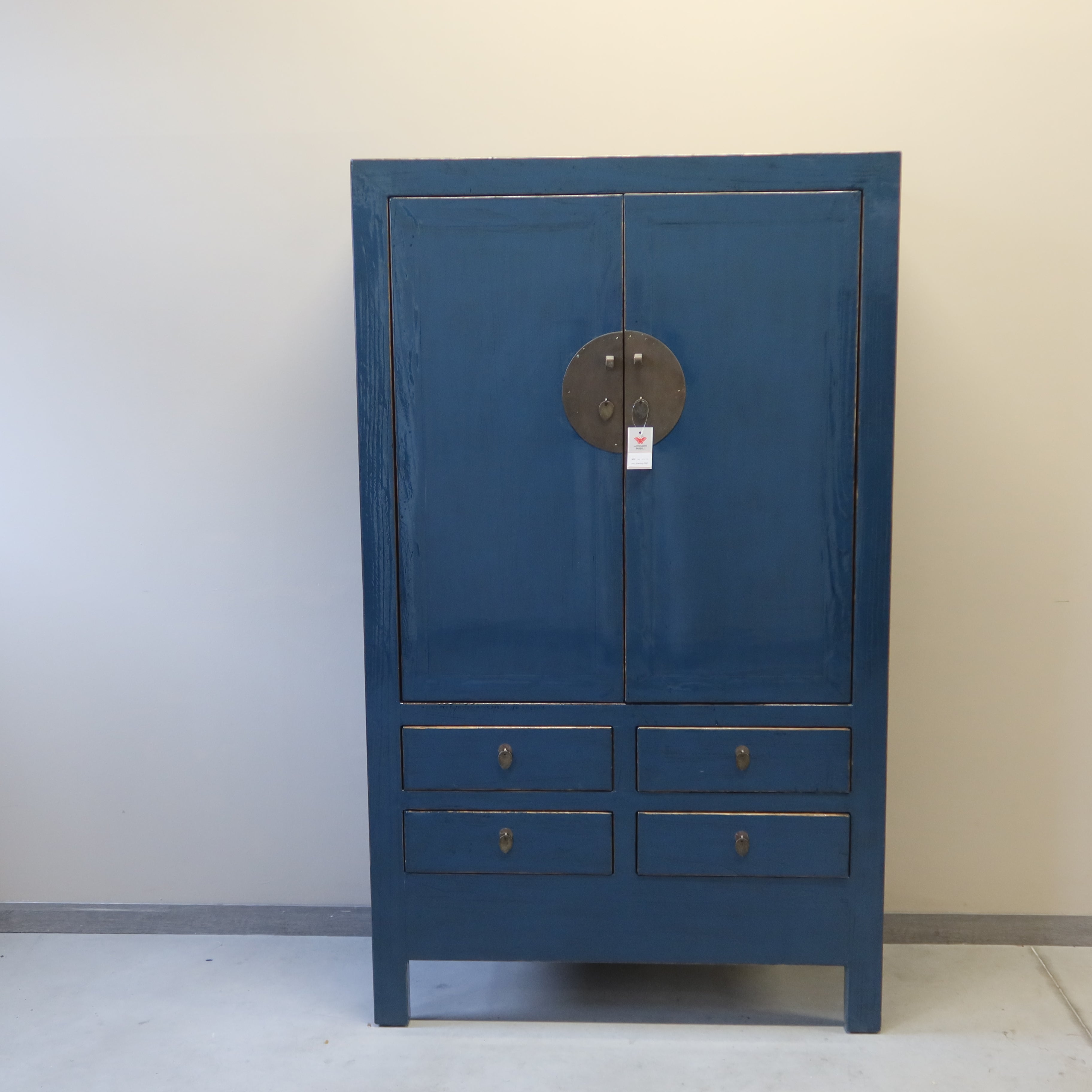 ARMADIO CINESE LACCA BLU