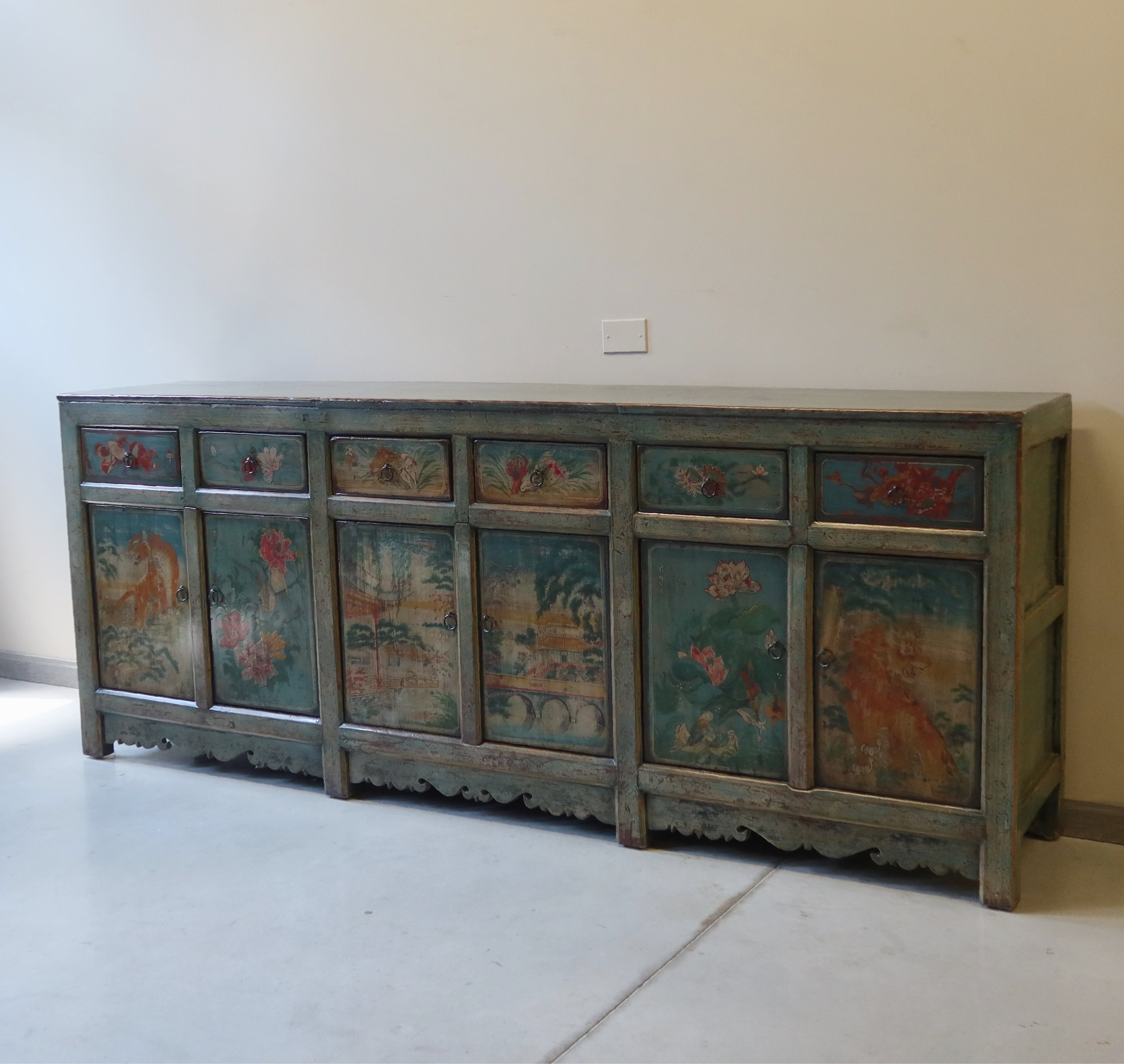 GRANDE CREDENZA MONGOLIA DEC. 6A6C
