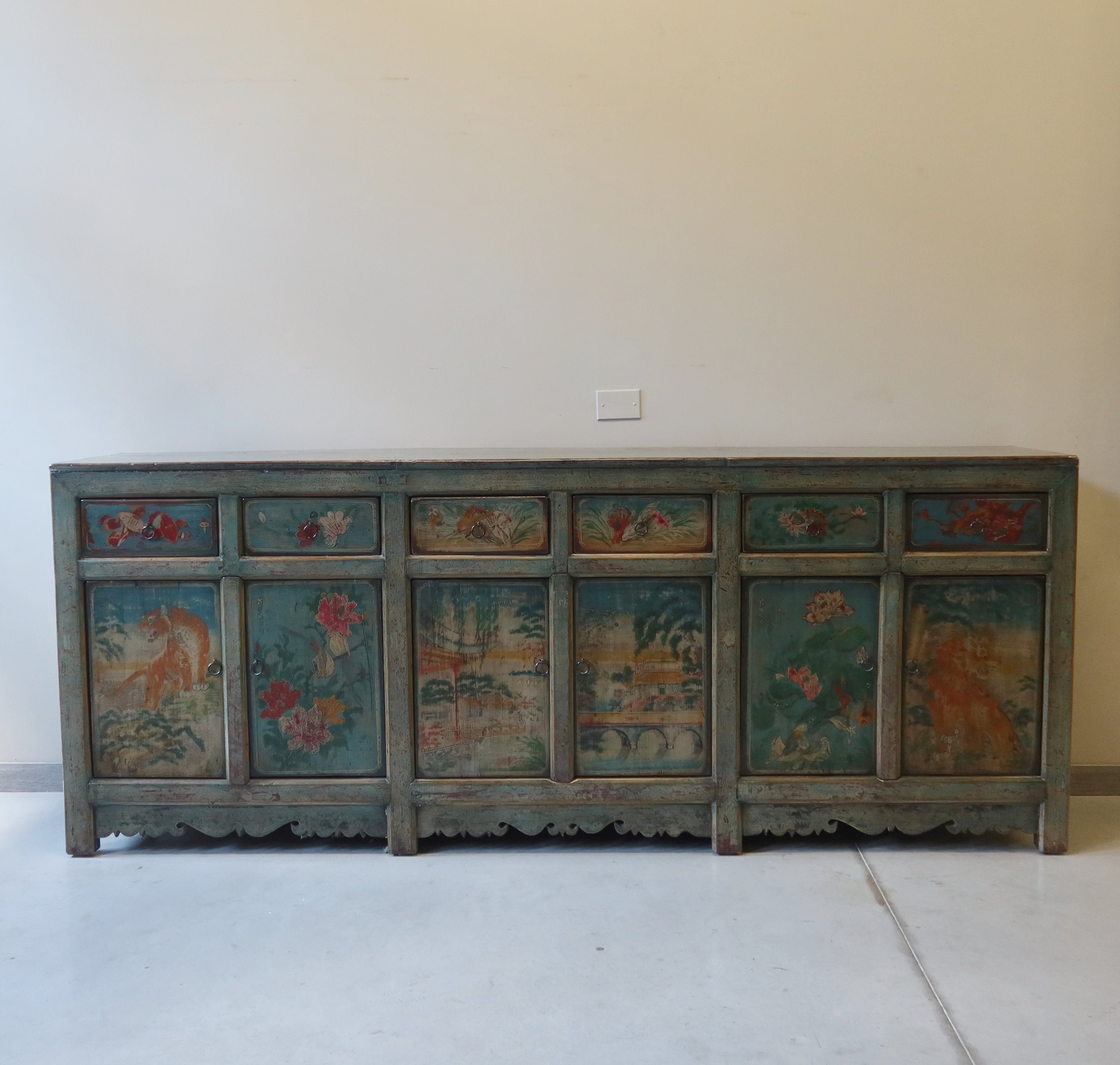 GRANDE CREDENZA MONGOLIA DEC. 6A6C
