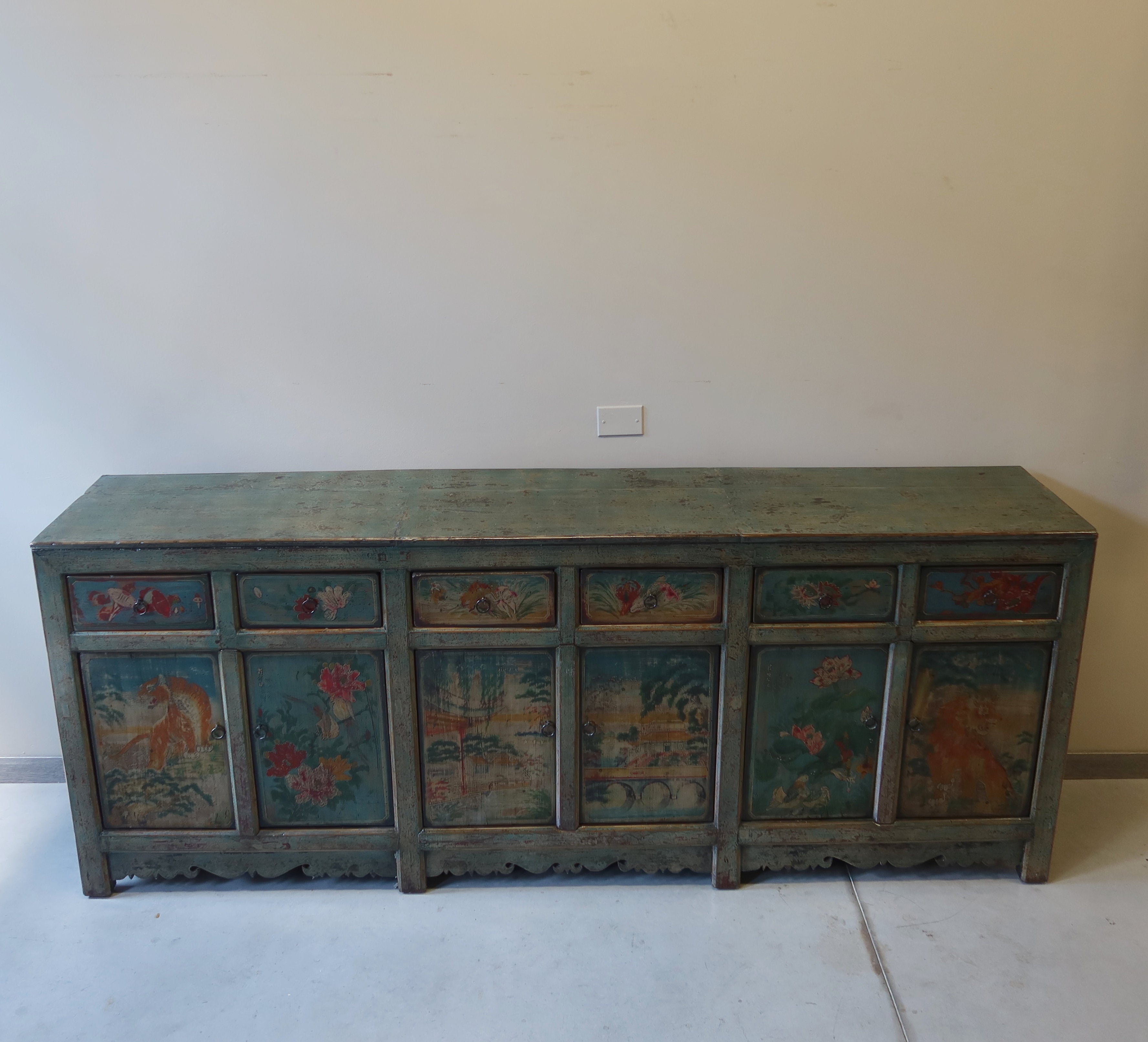 GRANDE CREDENZA MONGOLIA DEC. 6A6C