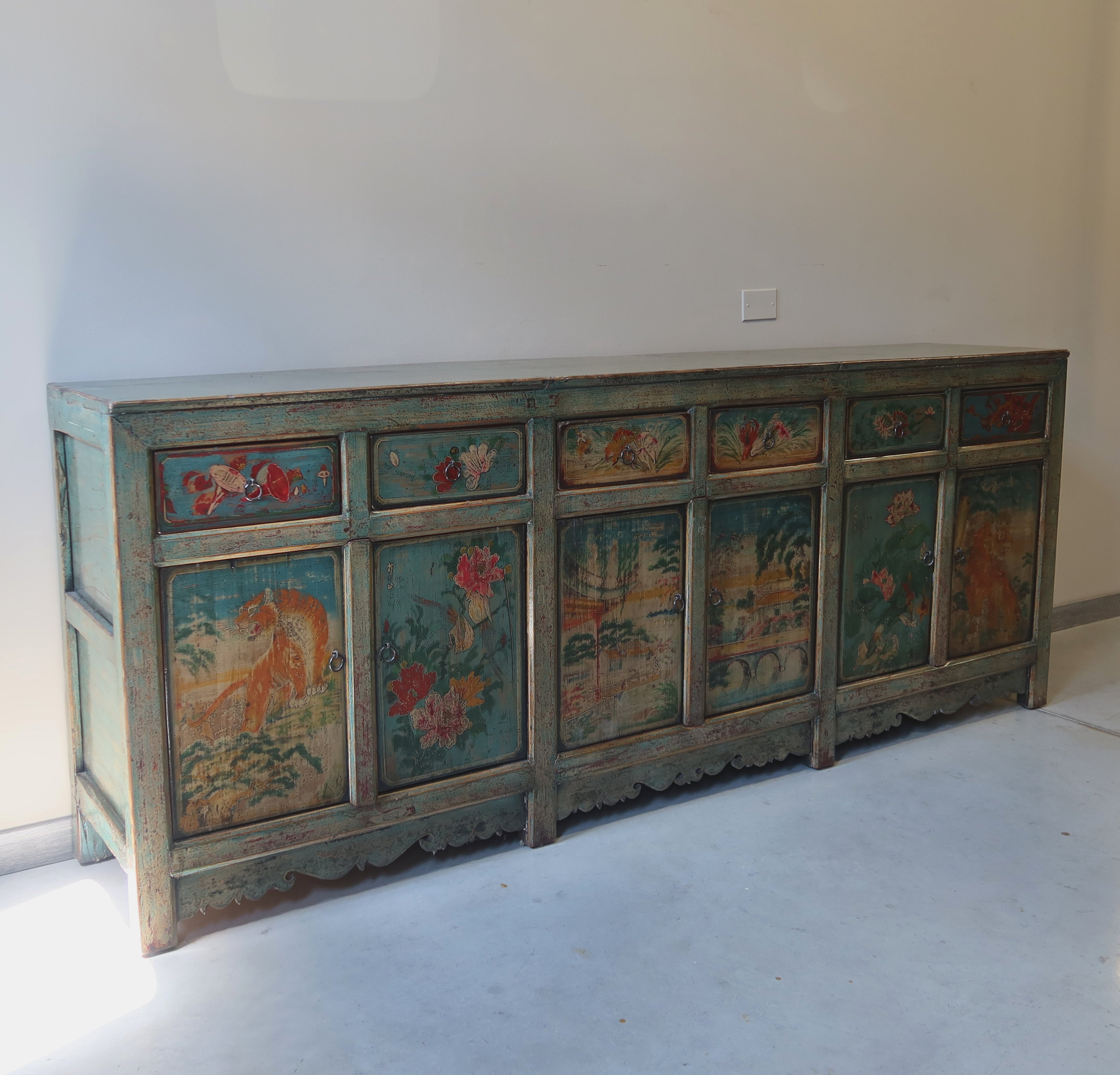 GRANDE CREDENZA MONGOLIA DEC. 6A6C