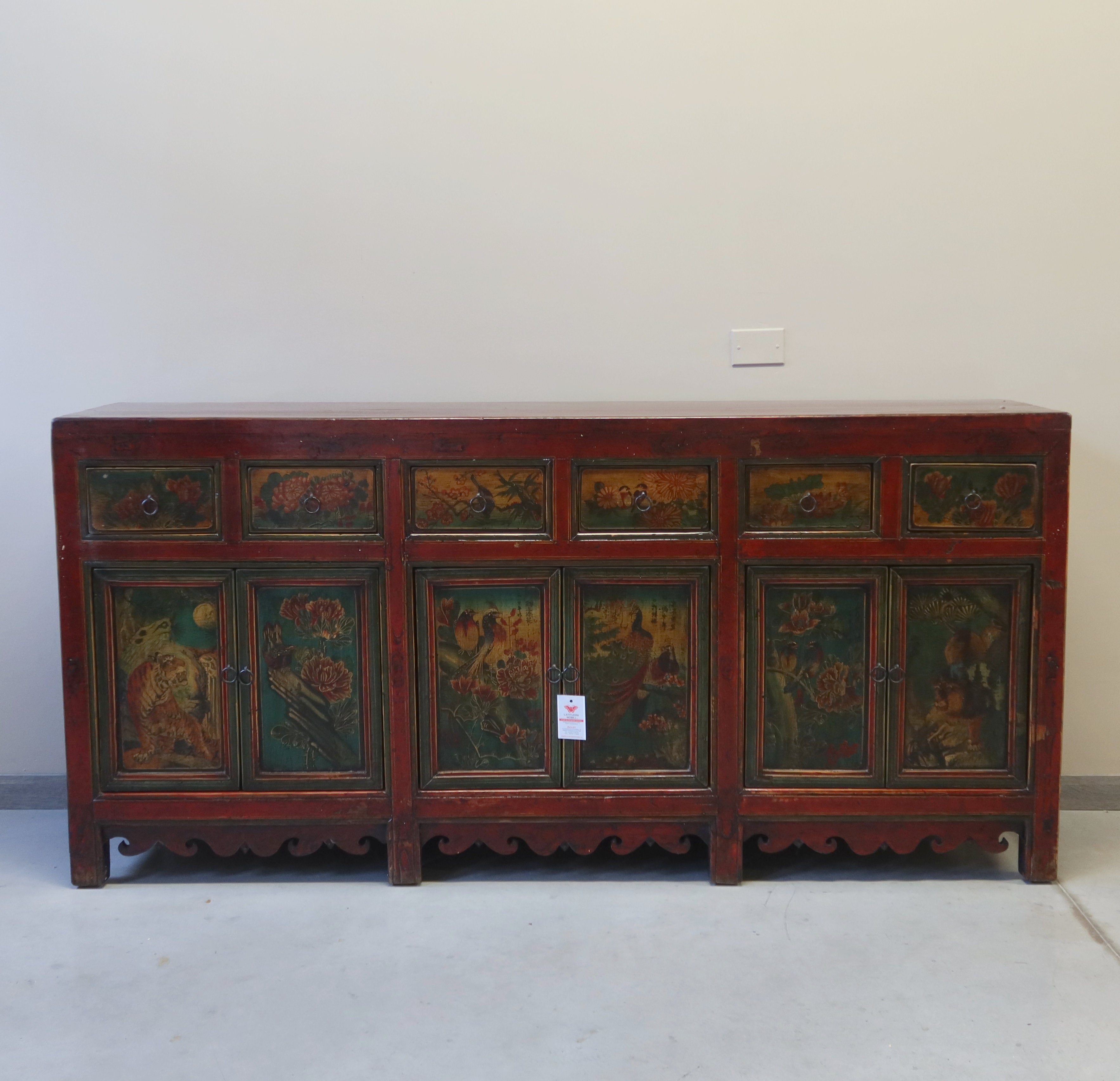 GRANDE CREDENZA MONGOLIA DEC. 6A6C