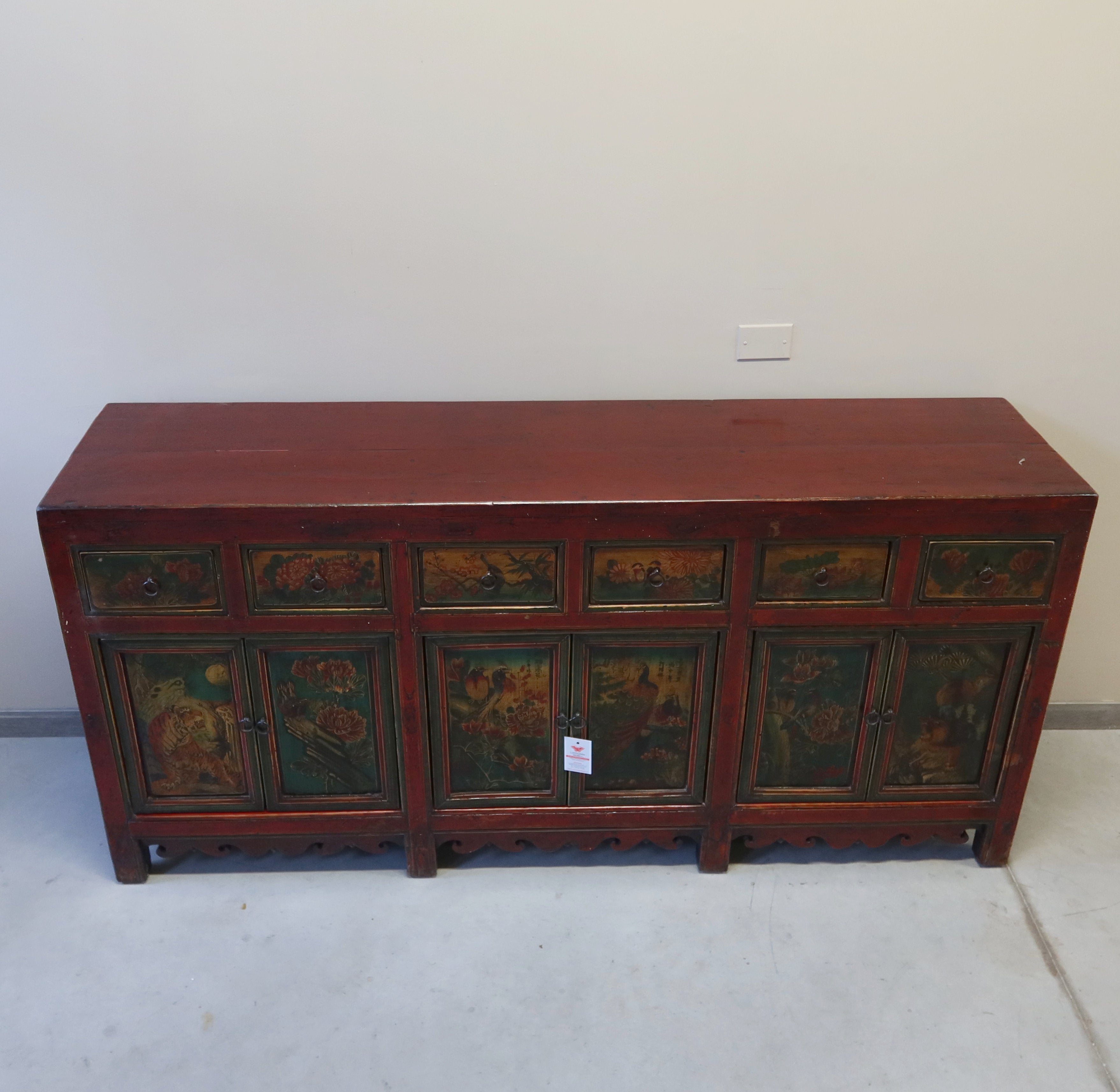 GRANDE CREDENZA MONGOLIA DEC. 6A6C