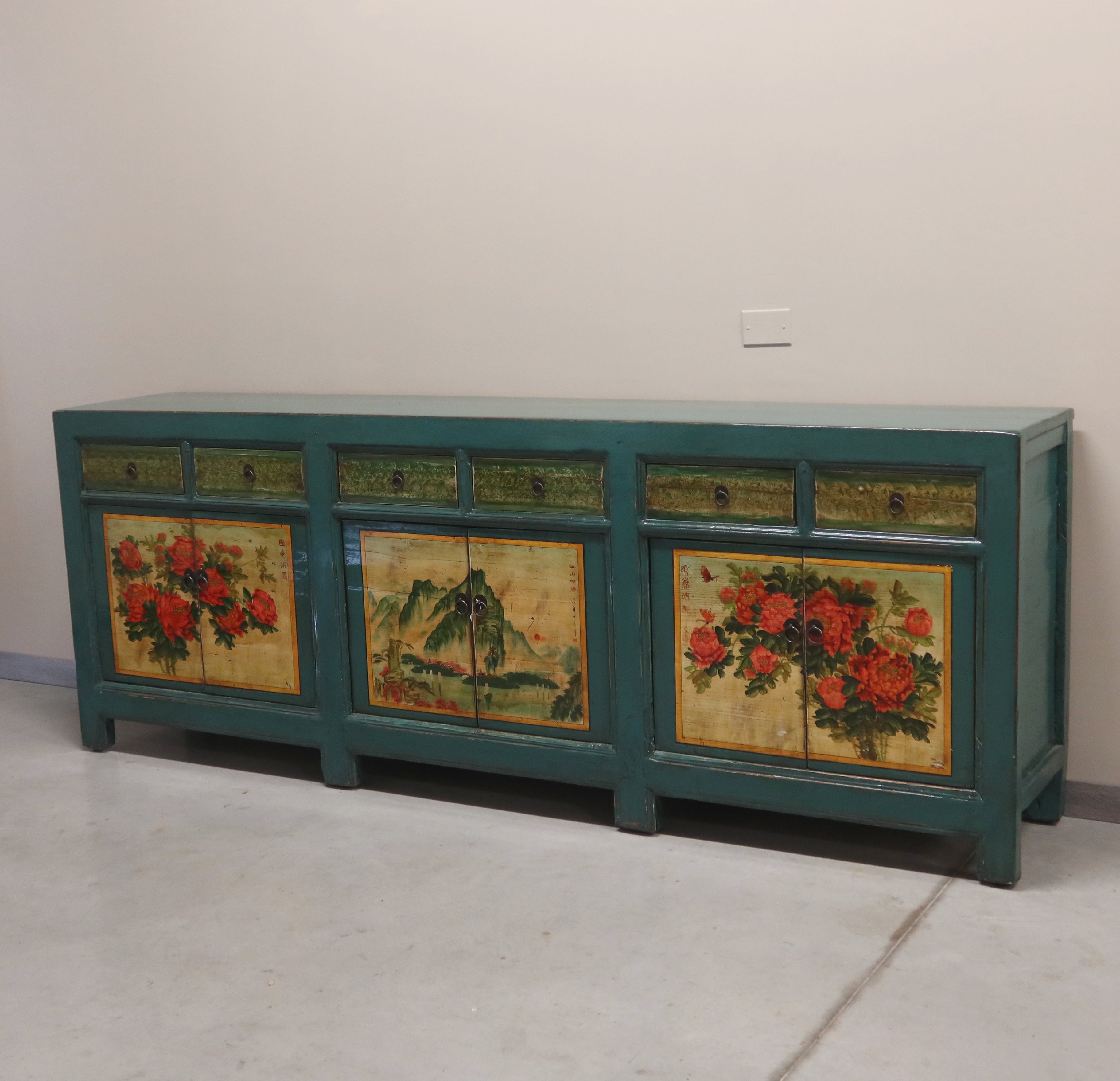 GRANDE CREDENZA MONGOLIA DEC. 6A6C