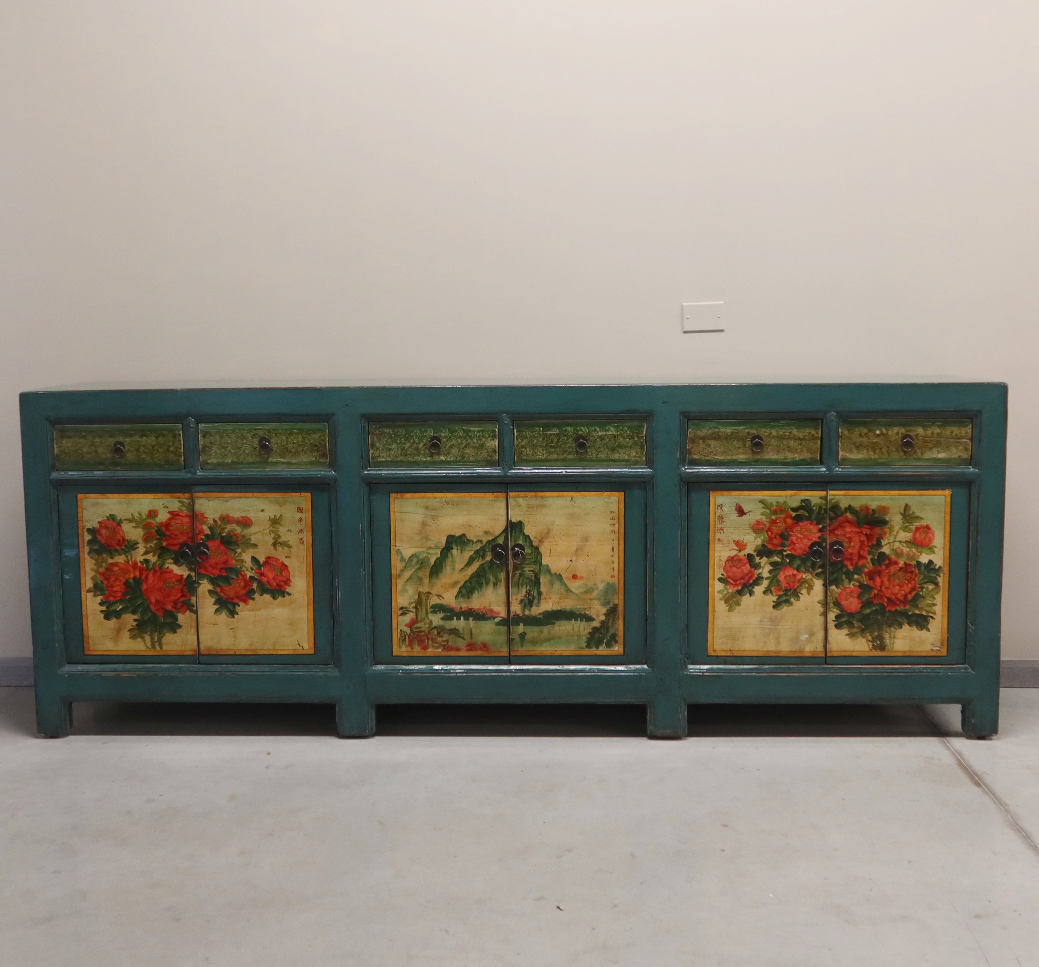 GRANDE CREDENZA MONGOLIA DEC. 6A6C