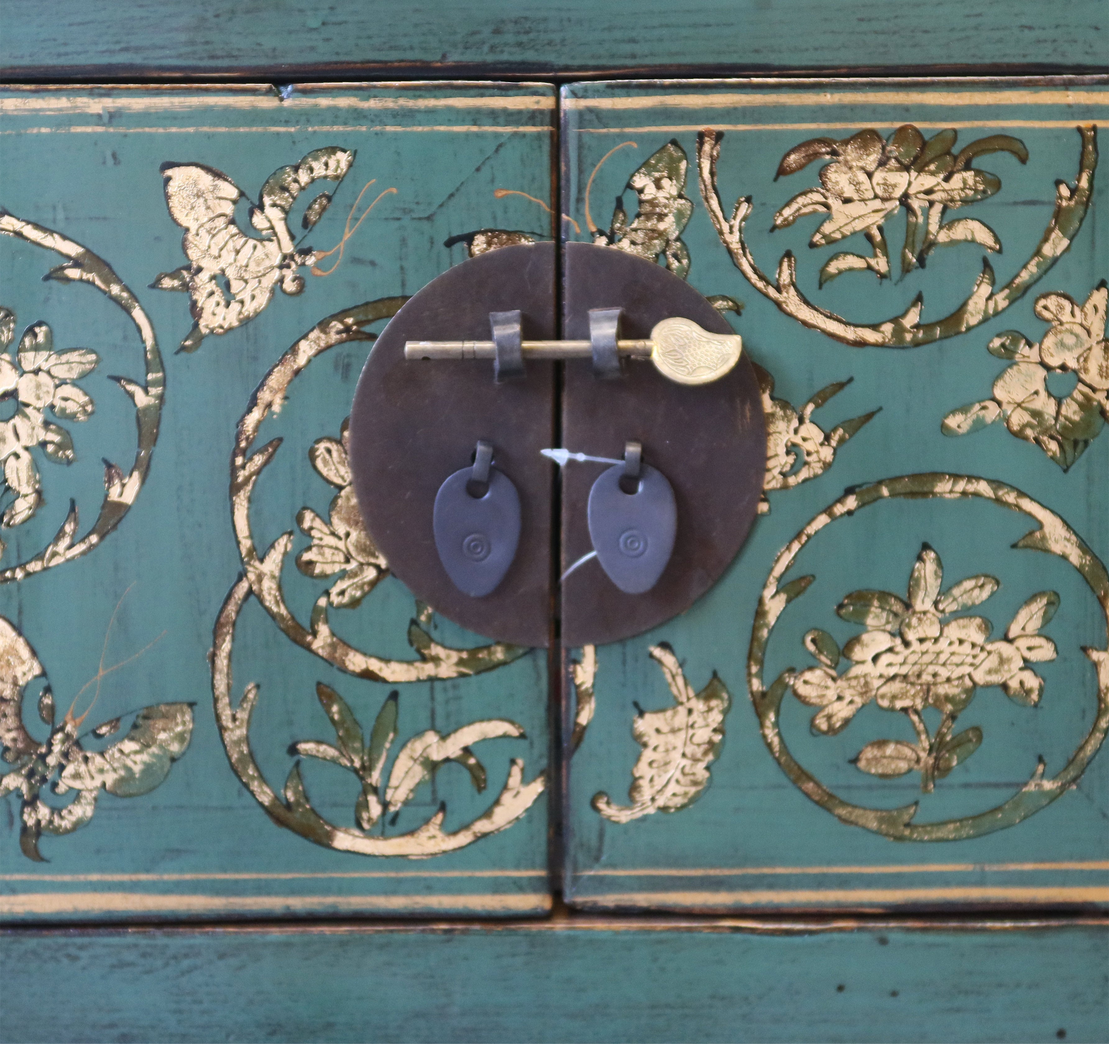 CONSOLLE SHANXI IN LACCA DECORATA