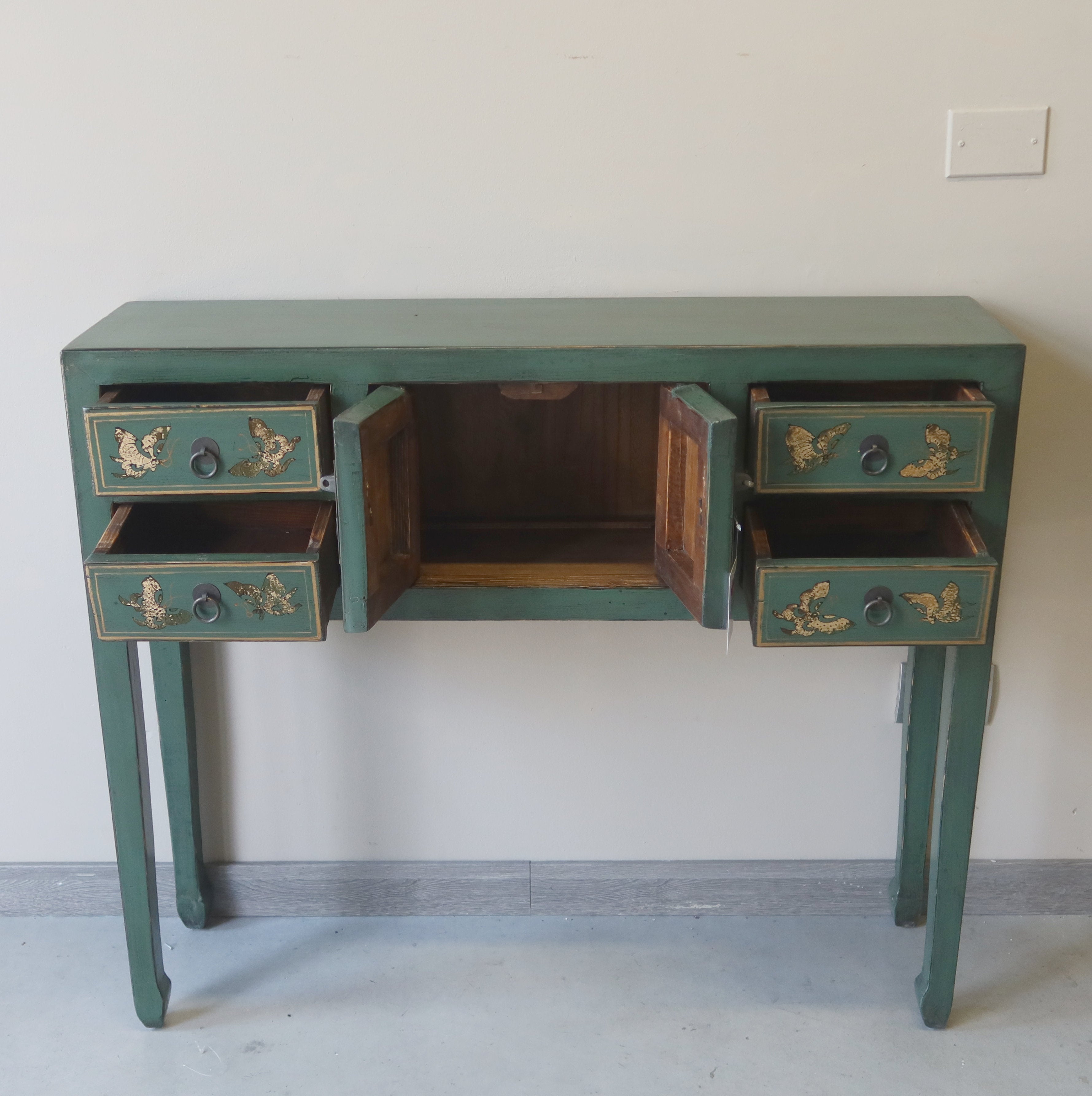 CONSOLLE SHANXI IN LACCA DECORATA