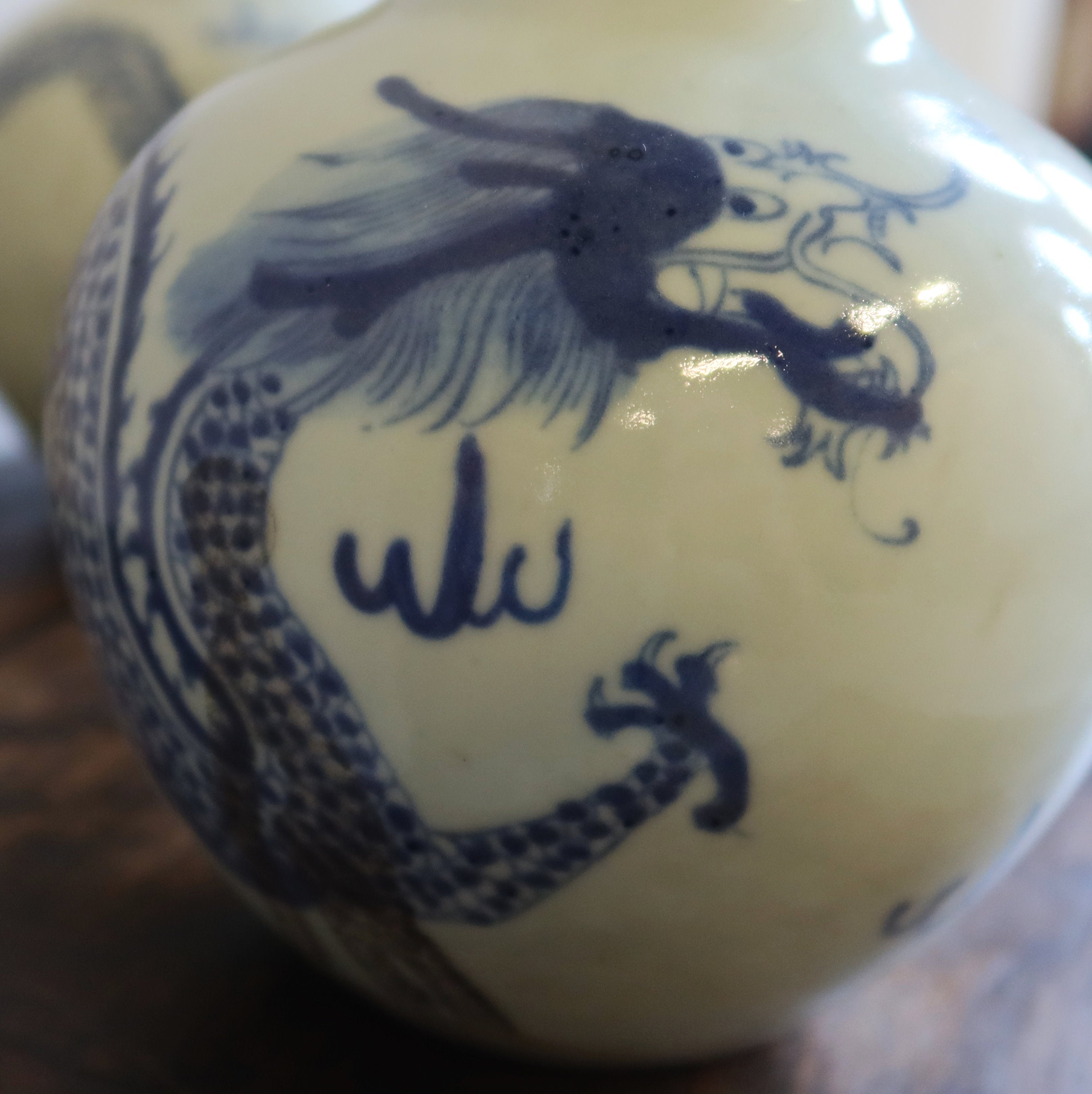 VASO CINESE IN CERAMICA DECORATA