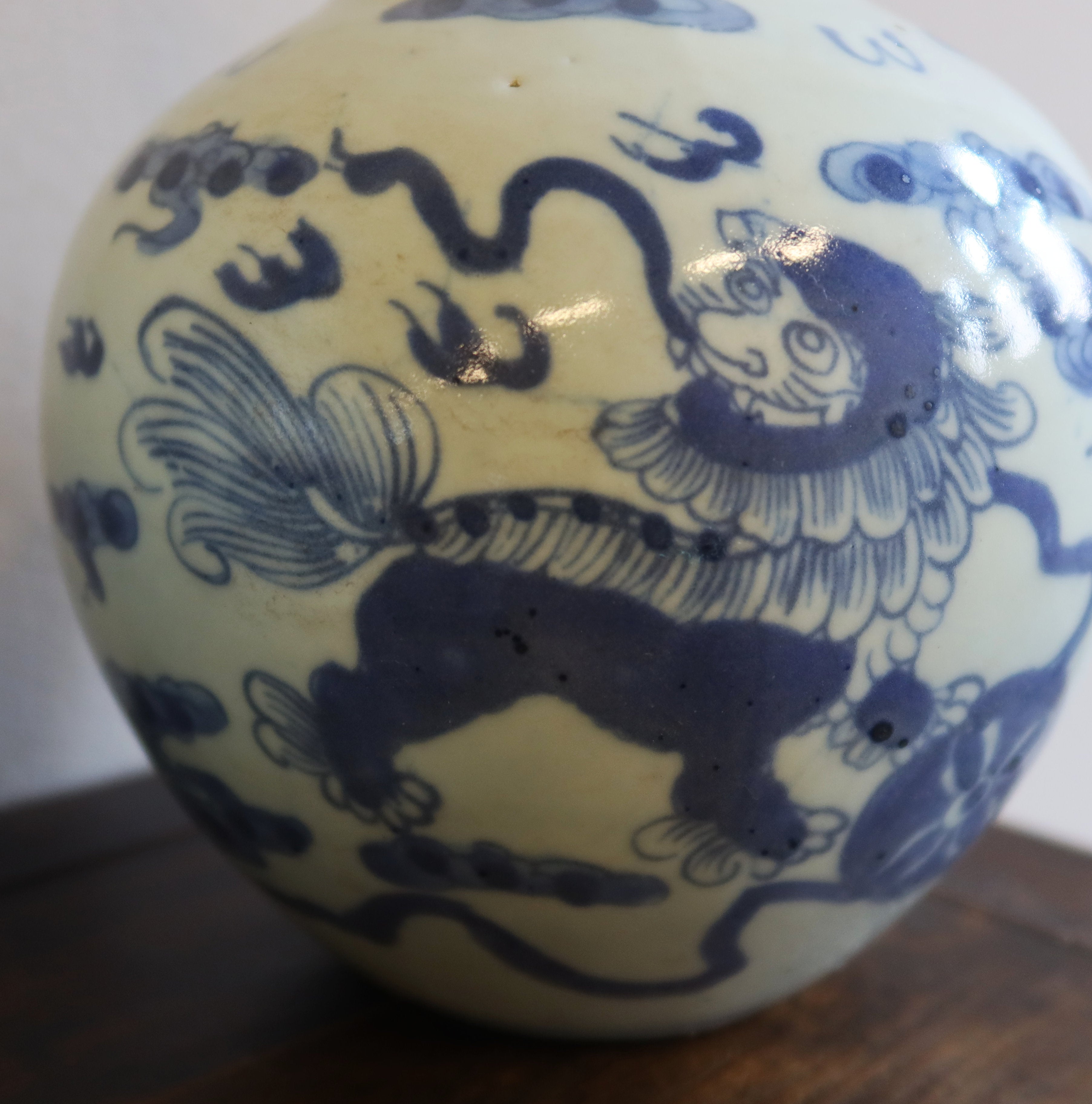 VASO CINESE IN CERAMICA DECORATA