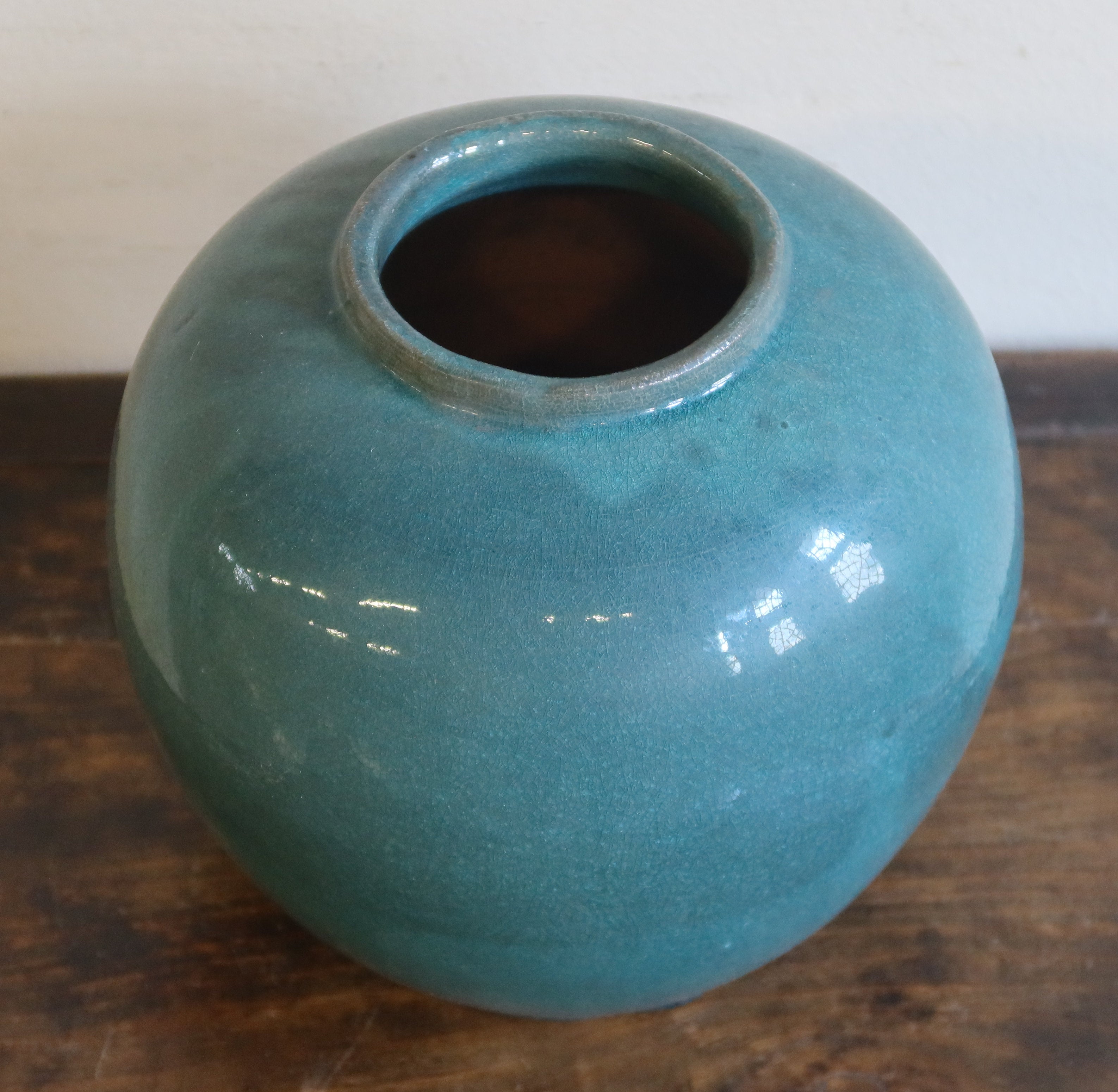 VASO CINESE IN CERAMICA VERDE