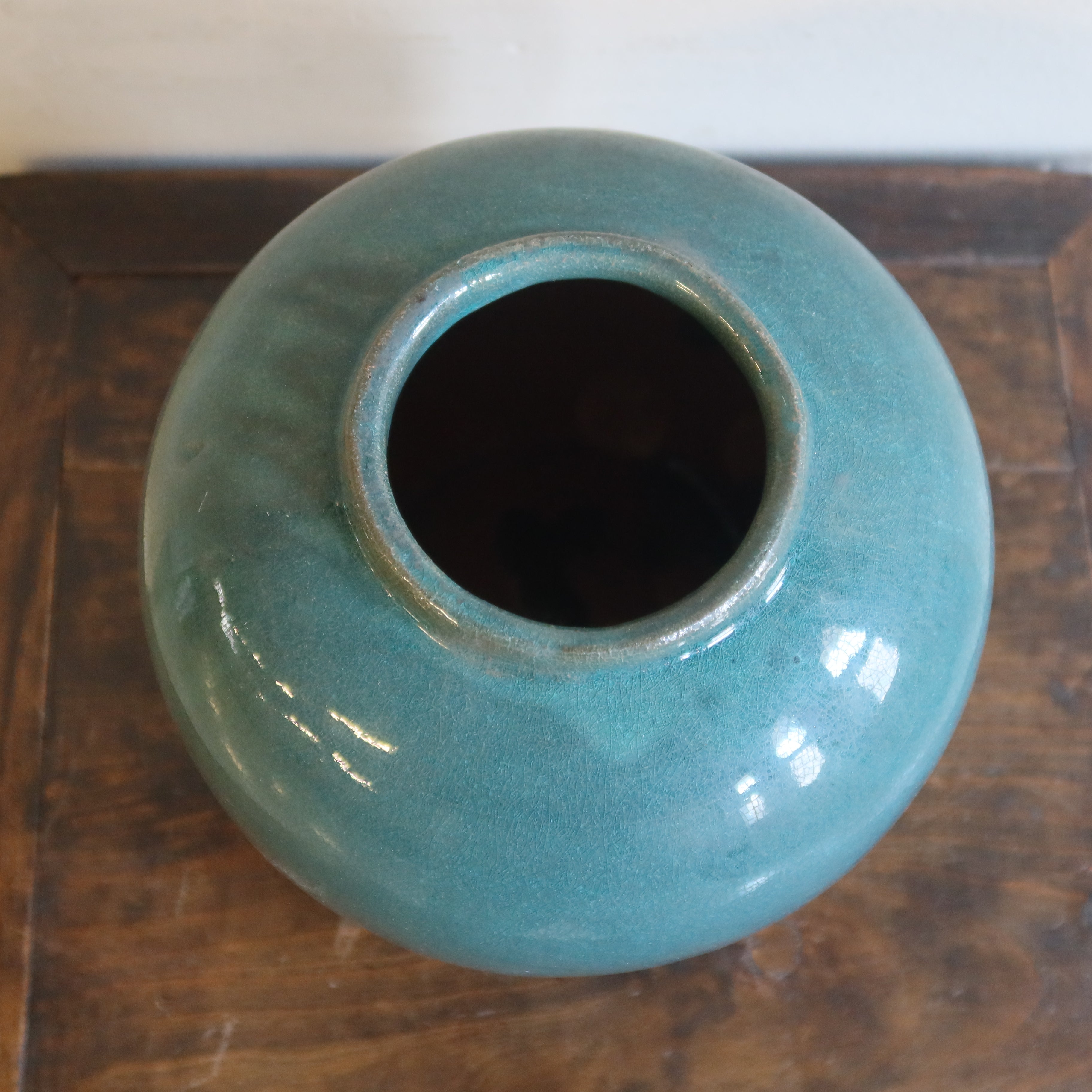 VASO CINESE IN CERAMICA VERDE