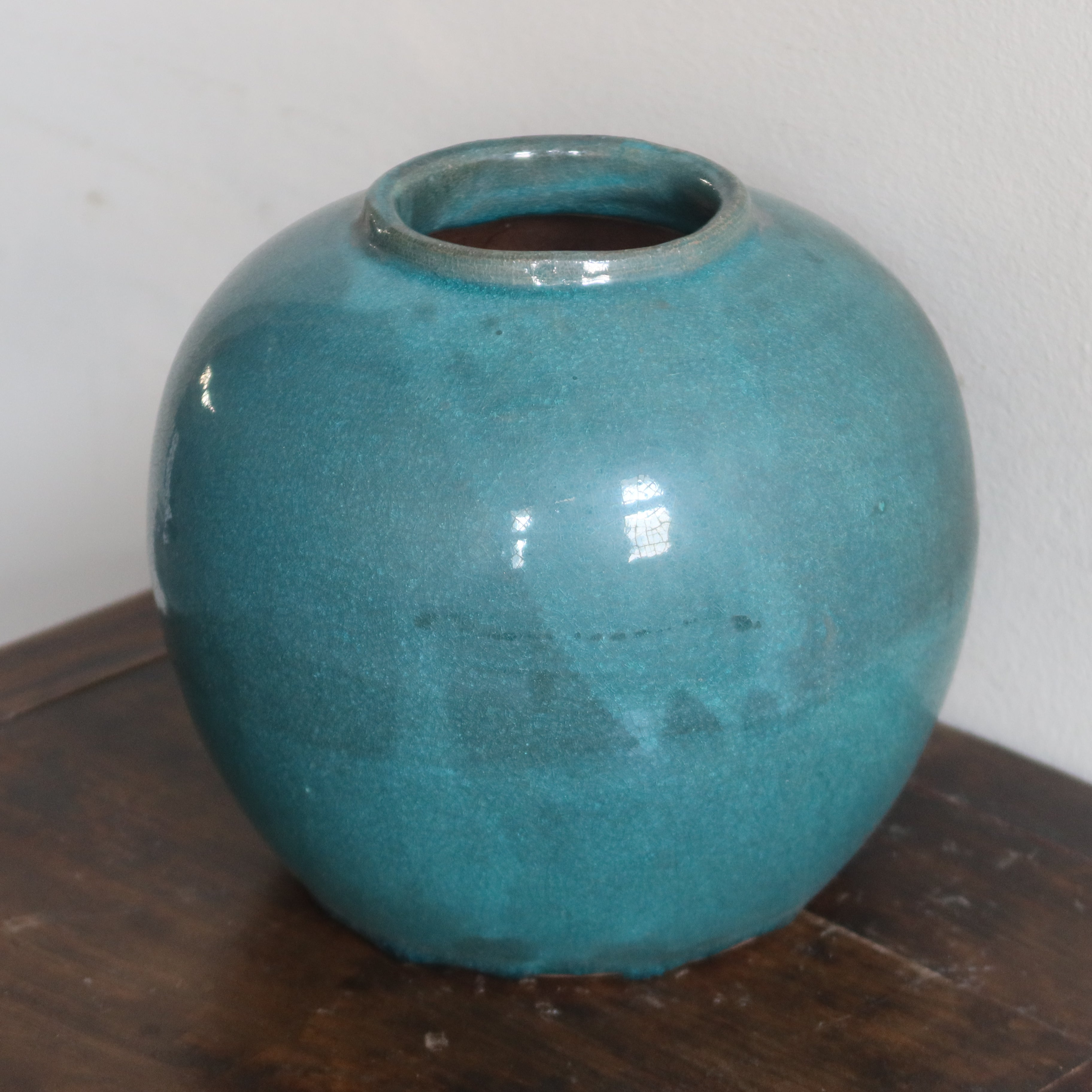 VASO CINESE IN CERAMICA VERDE