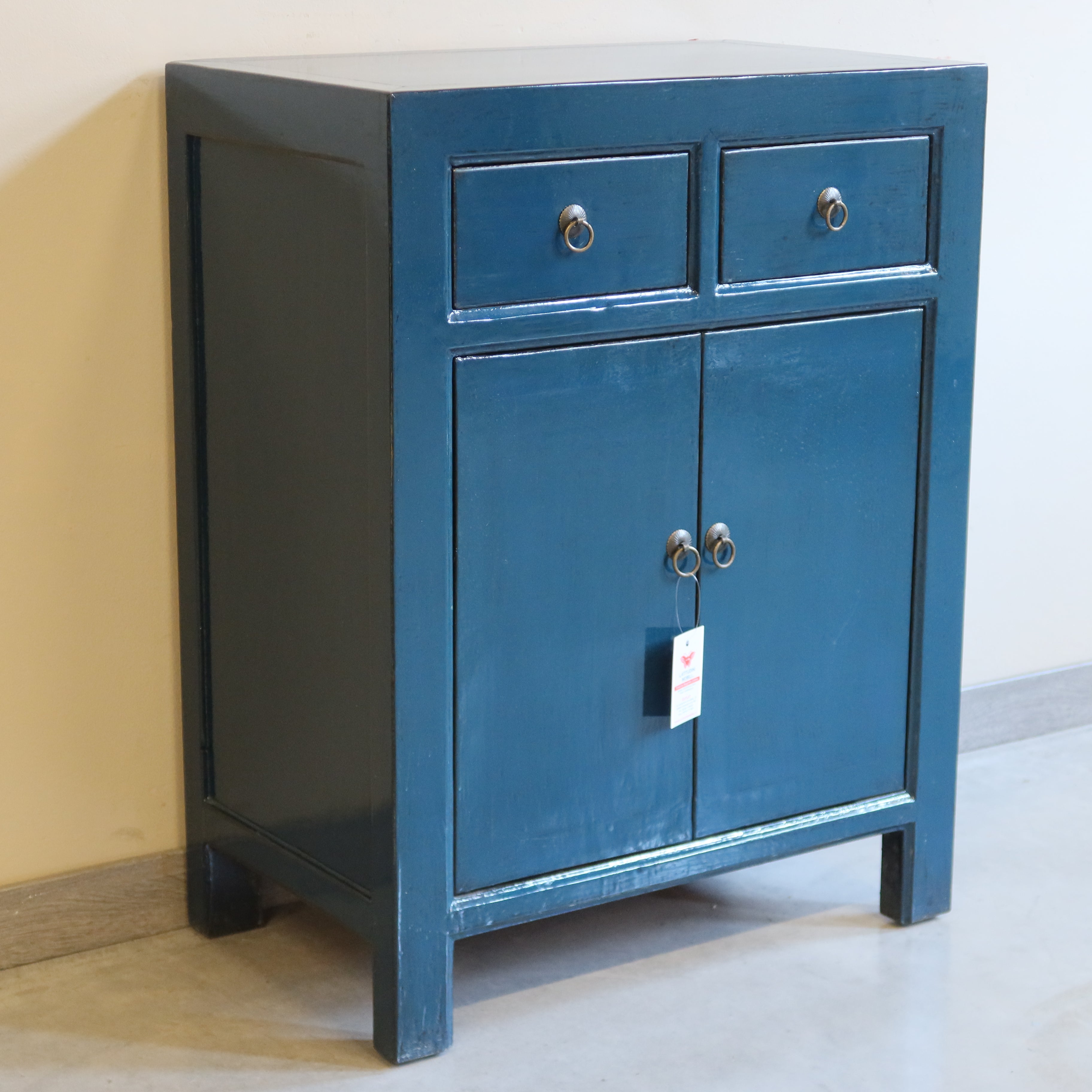 CREDENZINO CINESE IN LACCA BLU