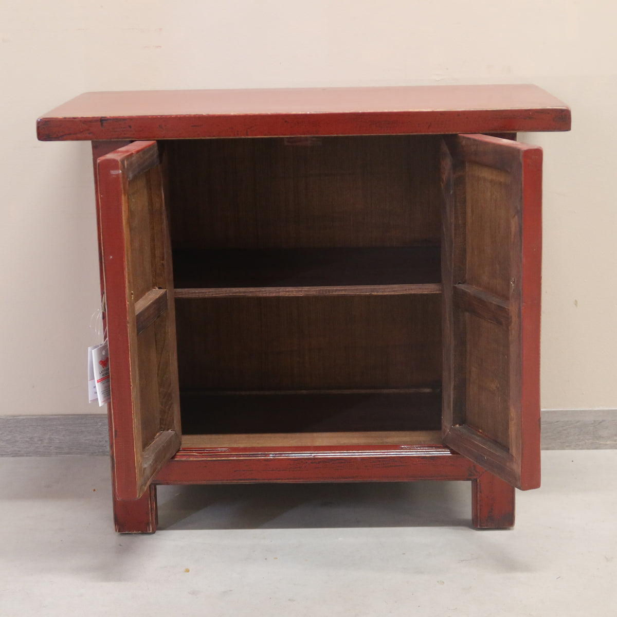 CREDENZINO CINESE LACCA BORDEAUX
