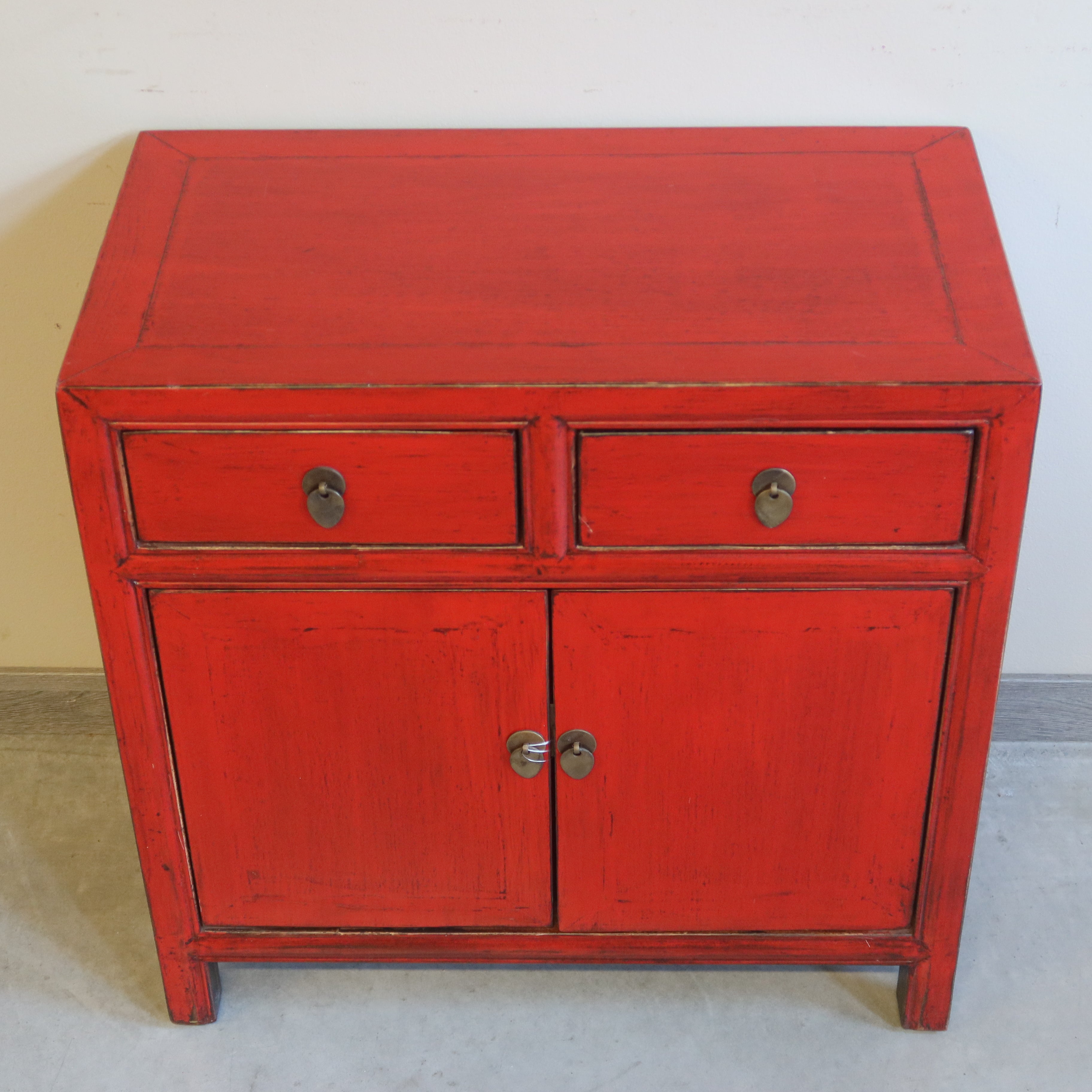 CREDENZINO CINESE LACCA ROSSA