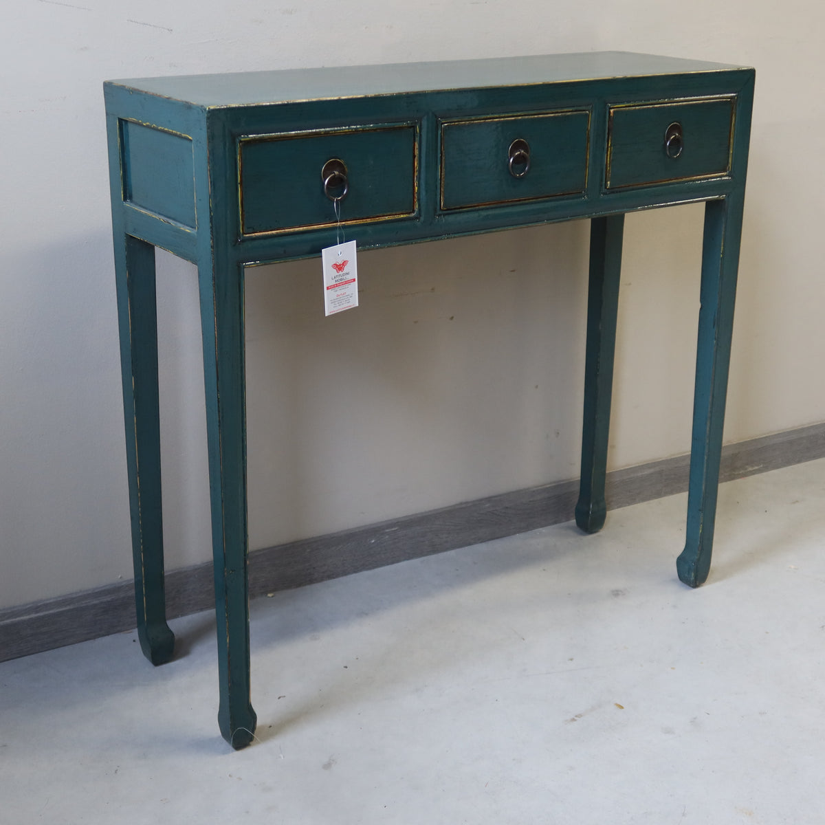 CONSOLLE CINESE LACCA VERDE