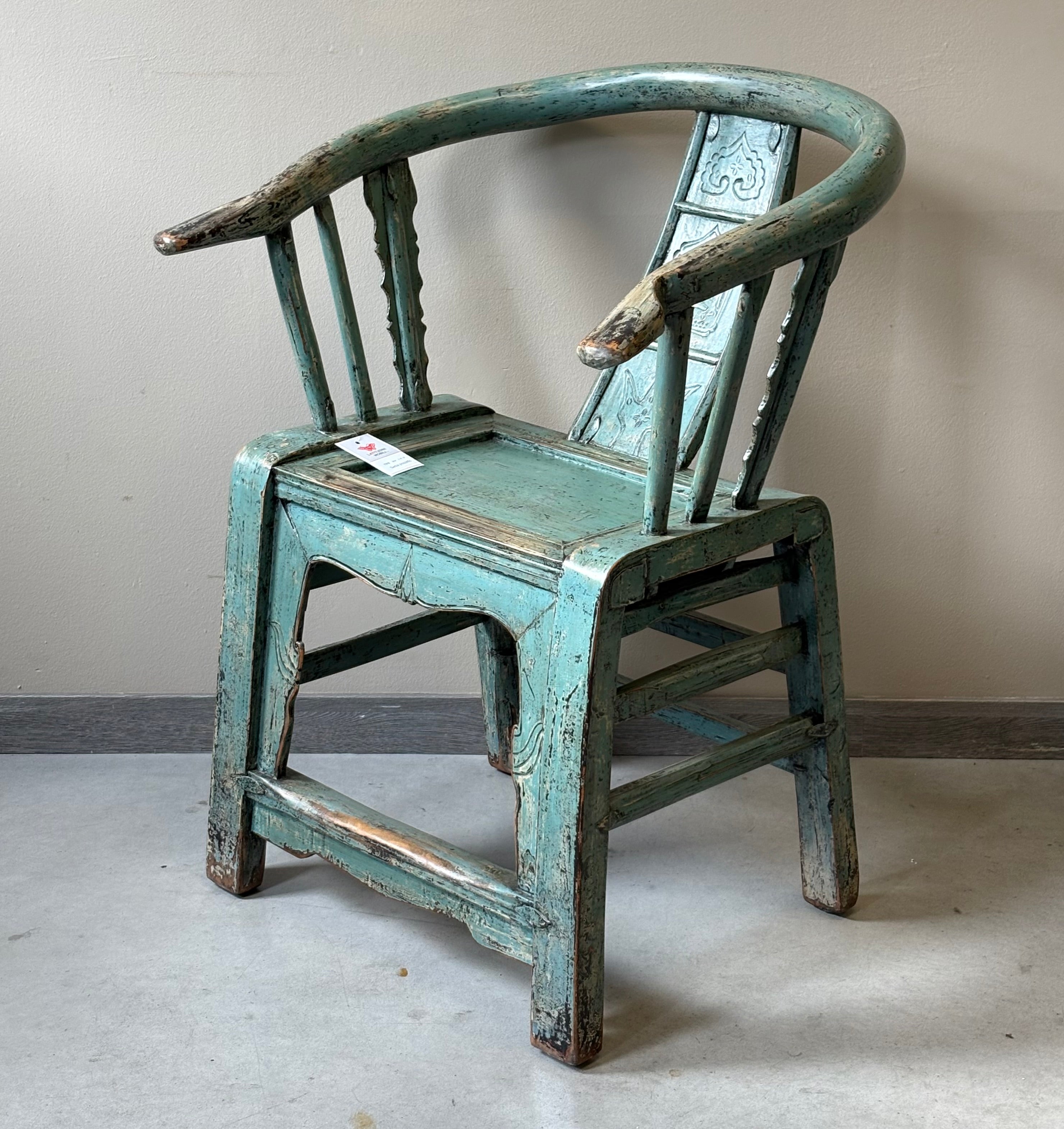 SEDIA CINESE A POZZETTO IN LACCA