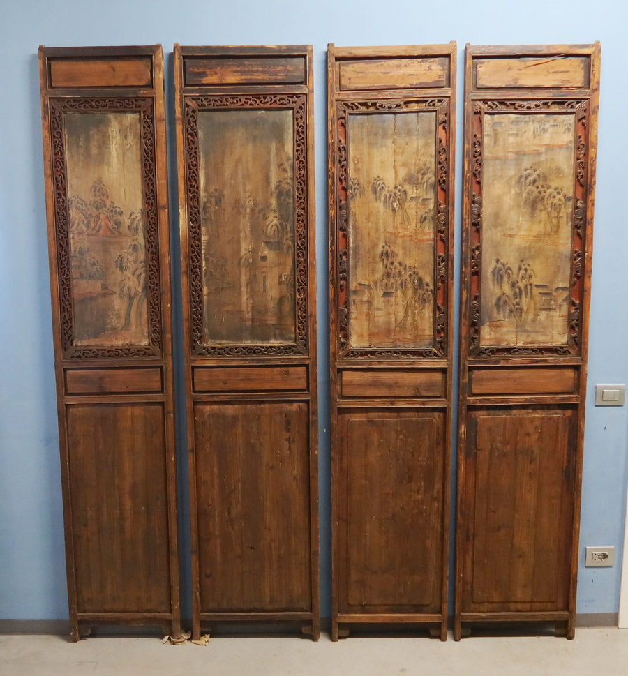 PANNELLI LIGNEI CON DECORI E INTAGLI