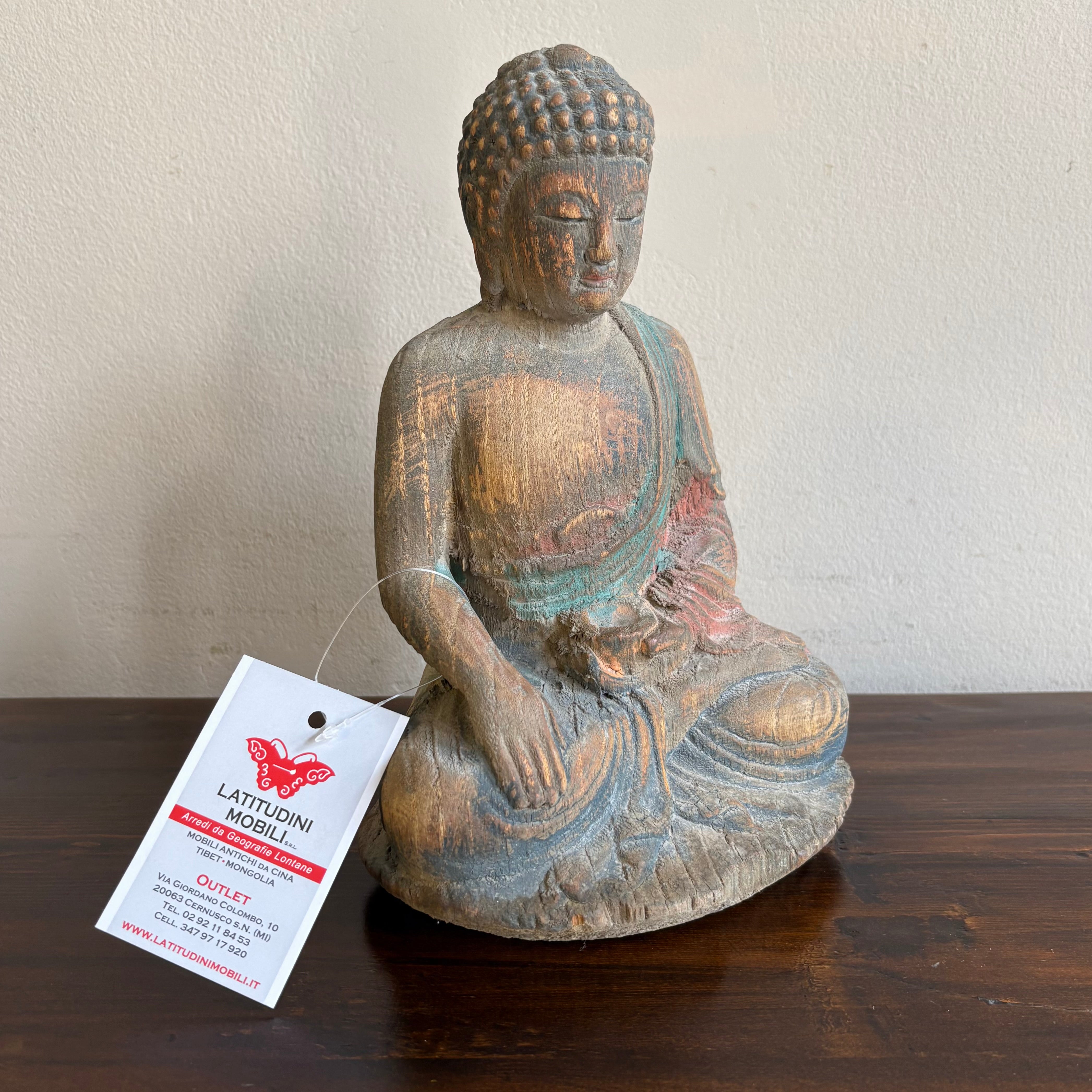 STATUETTA LIGNEA BUDDHA