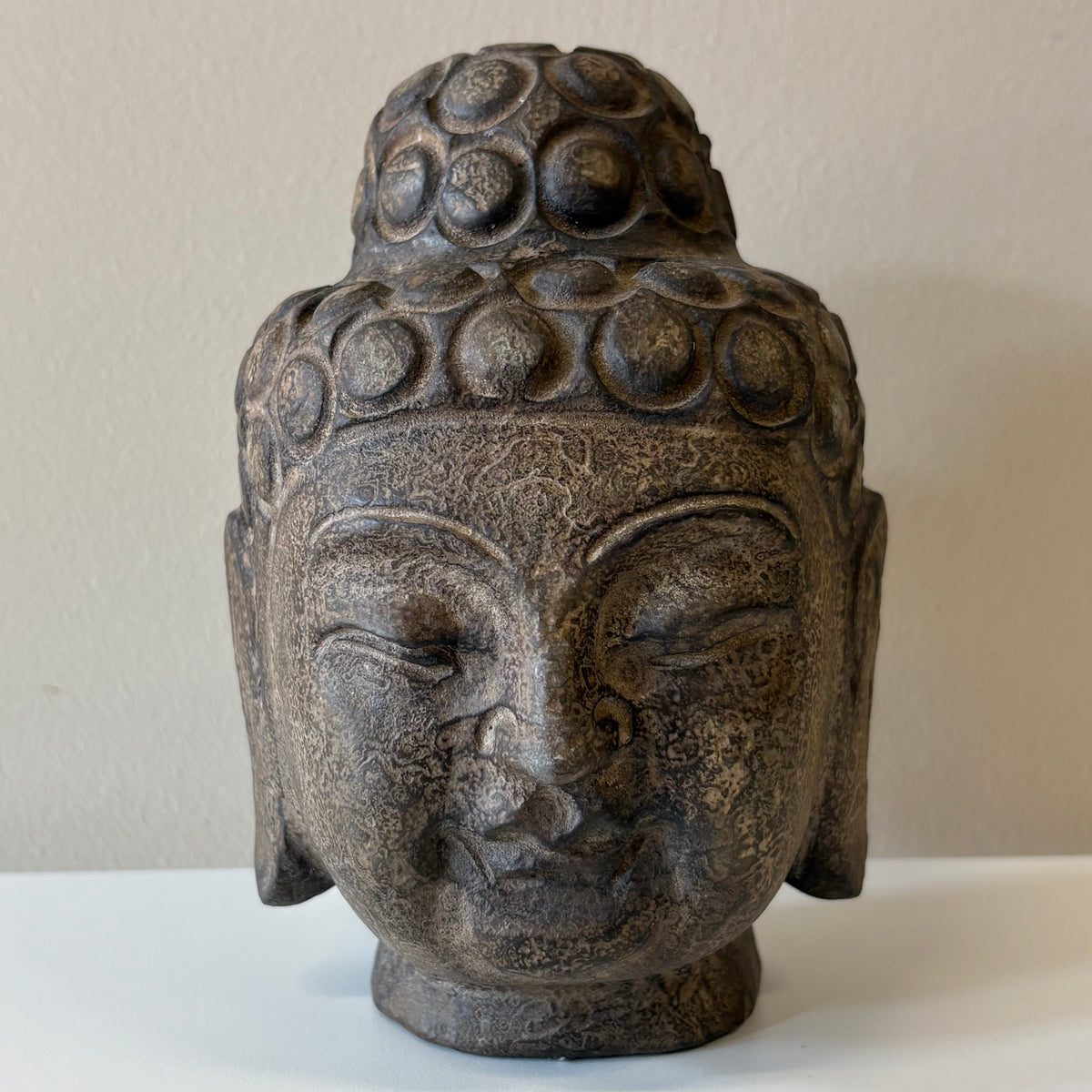 PICCOLA TESTA DI BUDDHA IN PIETRA