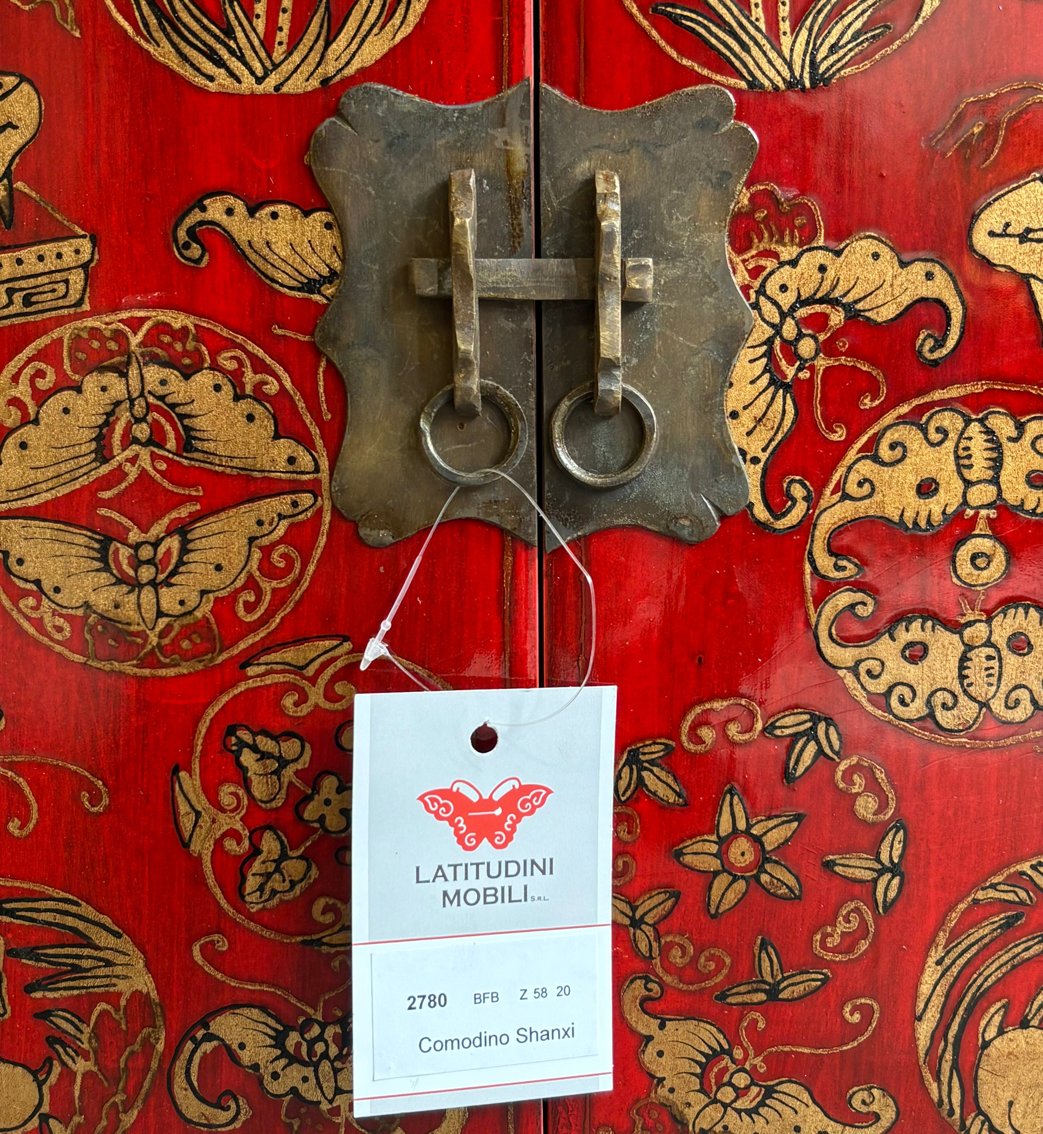 COMODINO SHANXI LACCA DECORATA