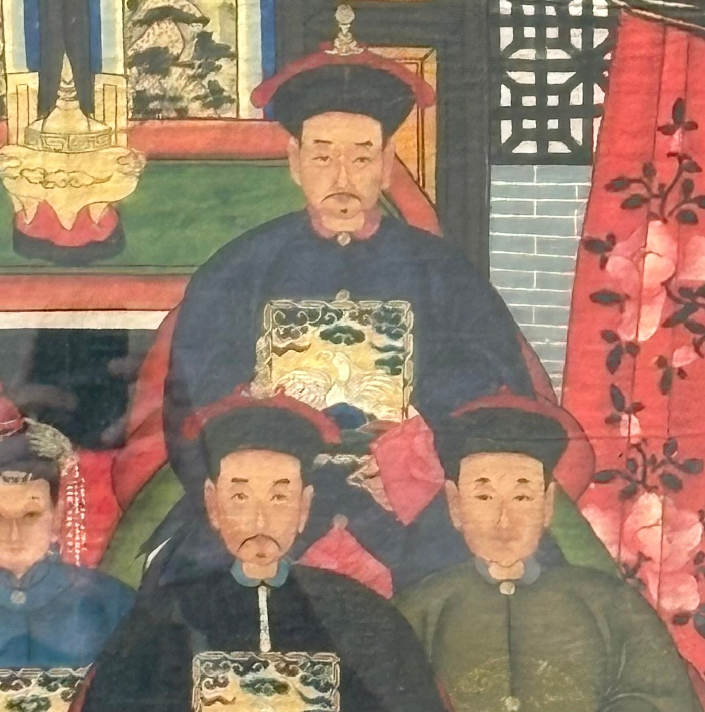 DIPINTO SU TELA "FAMIGLIA IMPERIALE" CINESE