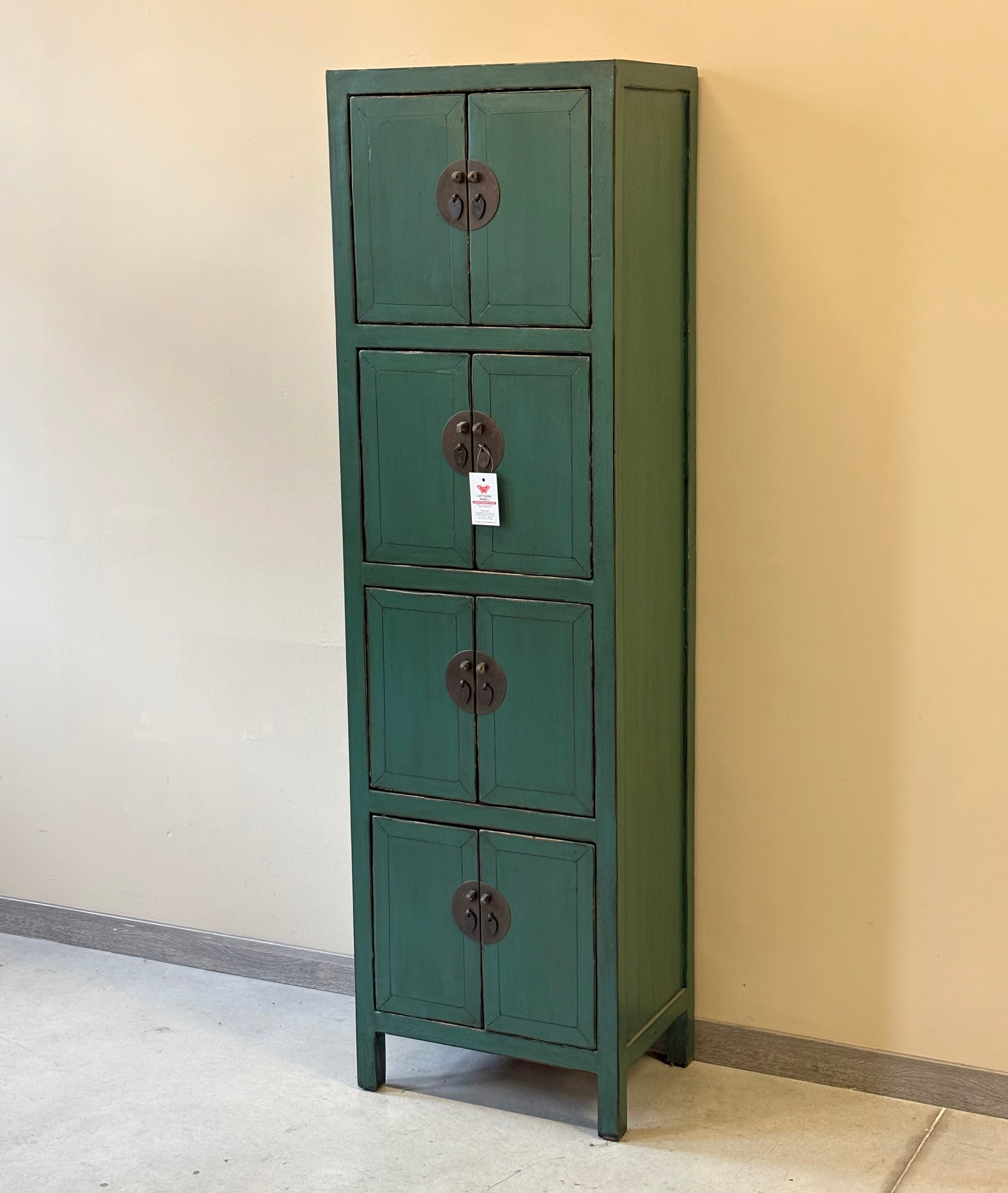 ARMADIETTO CINESE LACCATO STRETTO A COLONNA