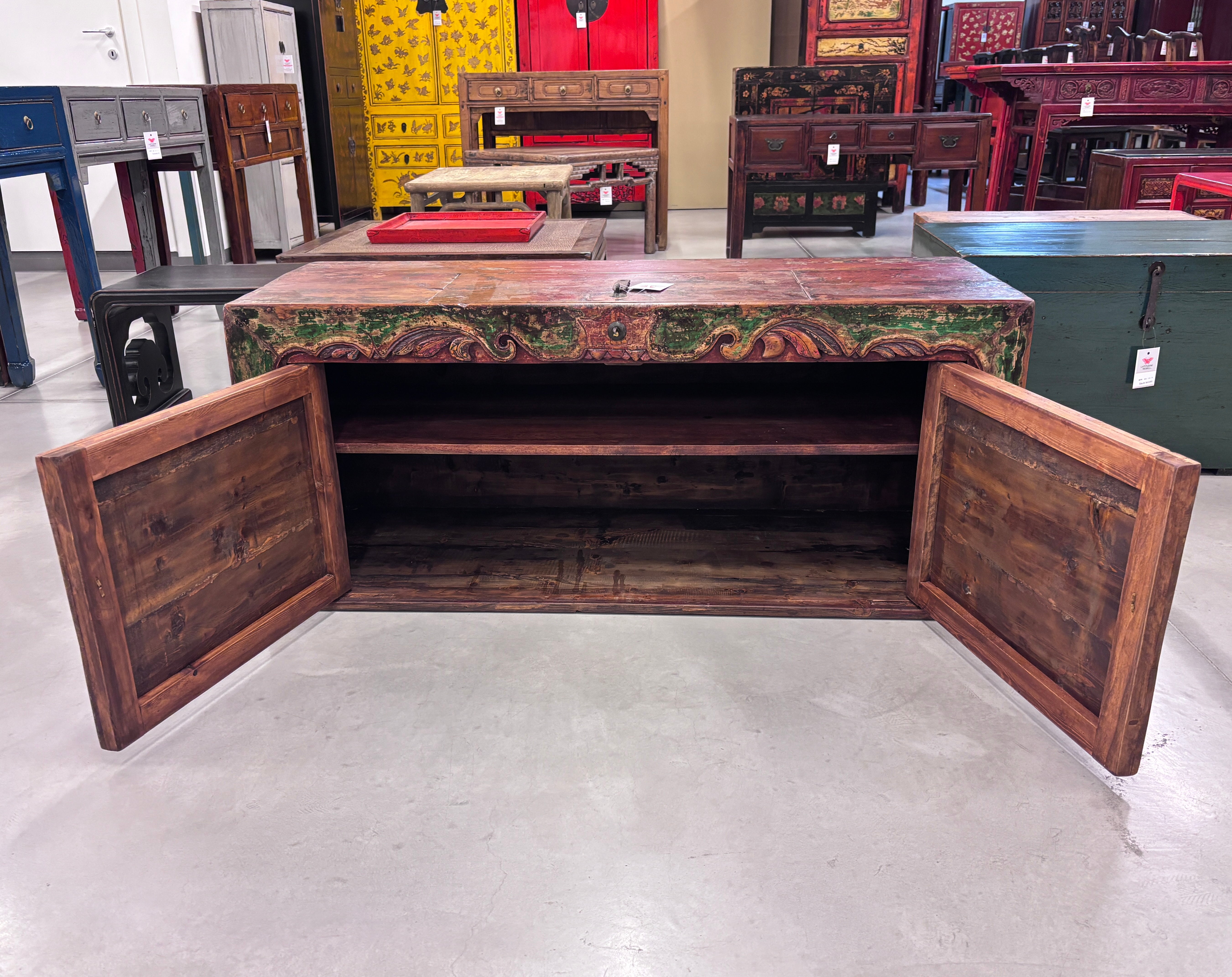 CASSA GANZU 2 ANTE CON FRAME INTAGLIATO