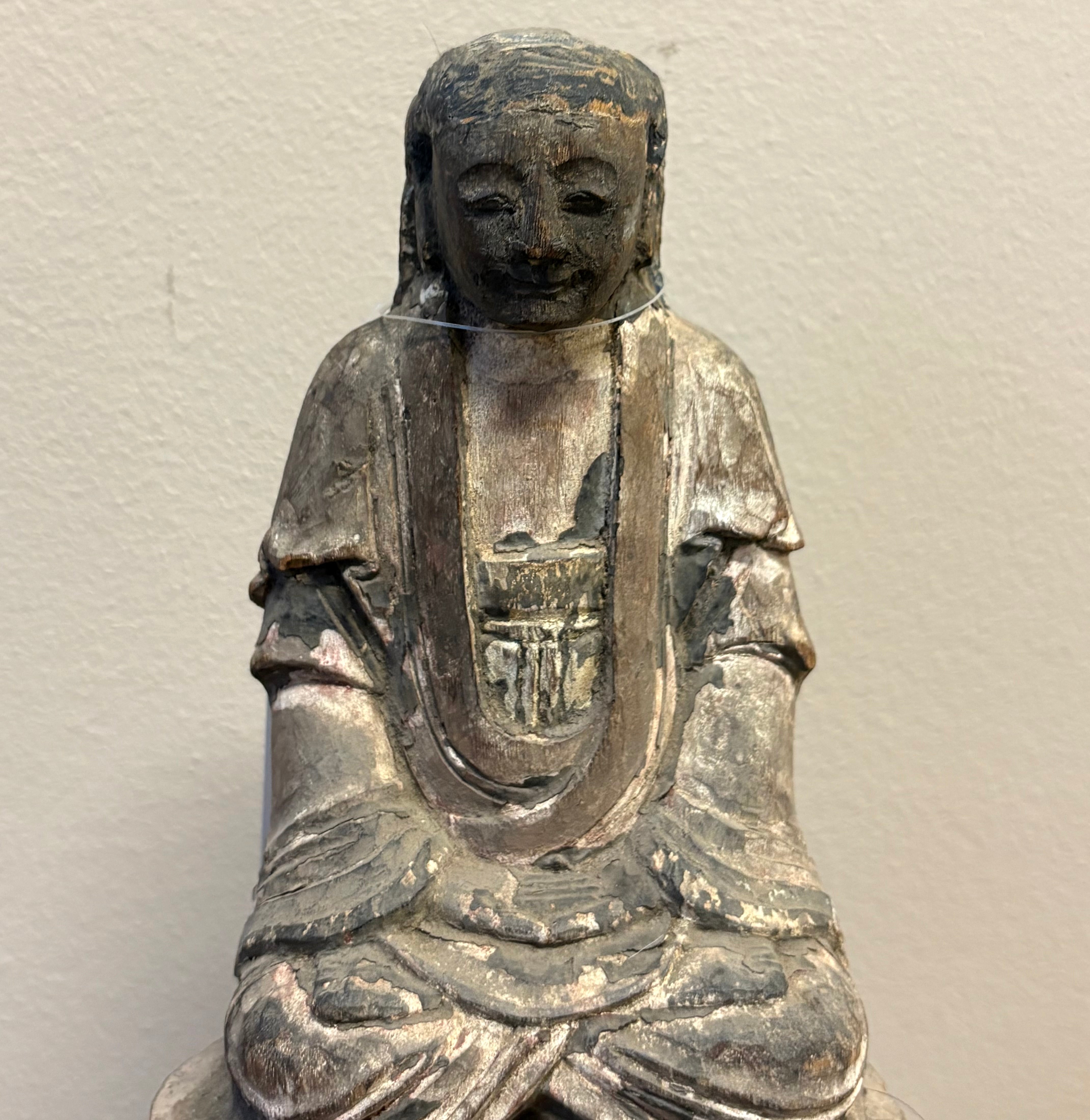 STATUA LIGNEA CINESE - LUOHAN