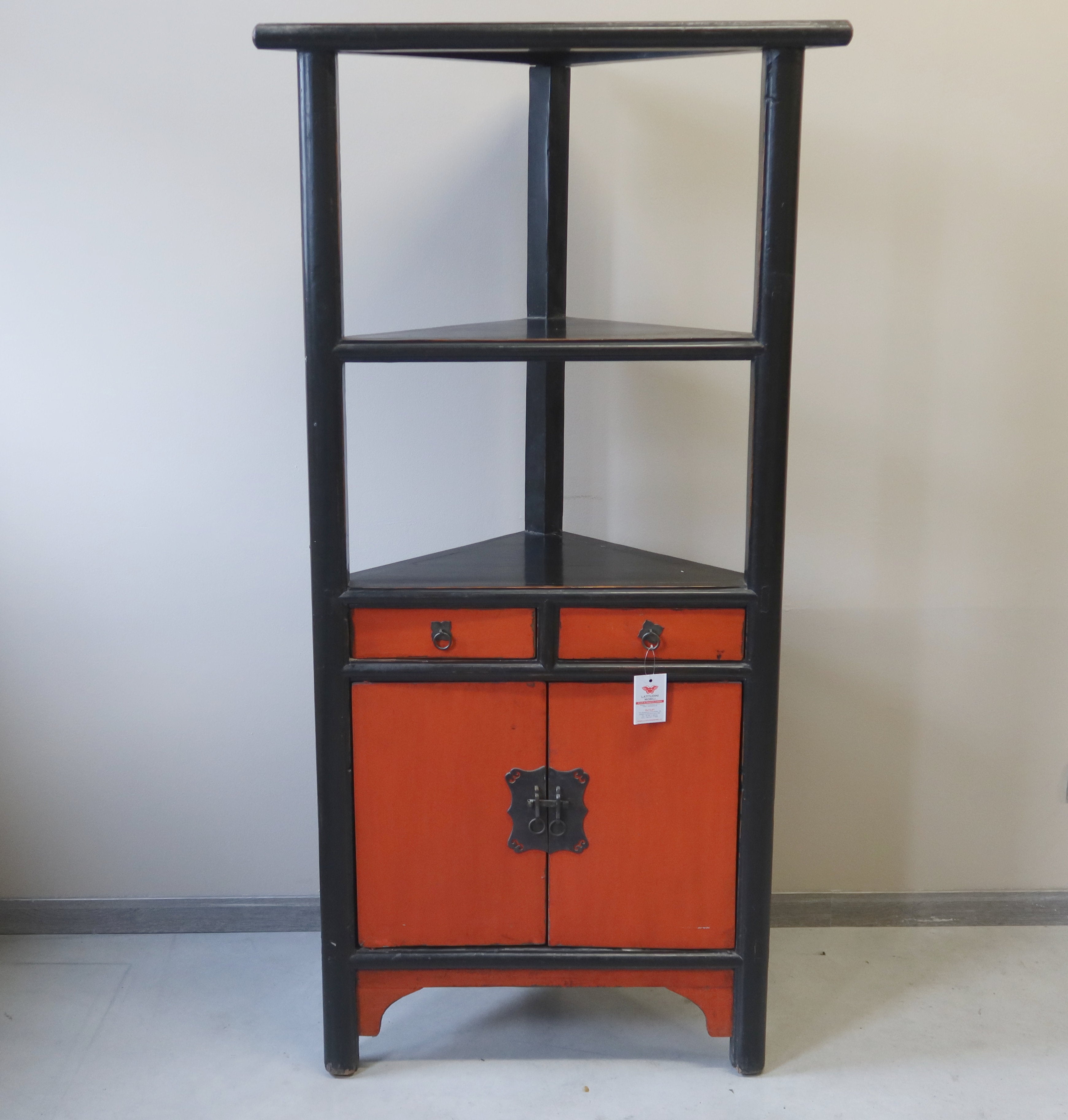 ANGOLIERA CINESE IN LACCA BICOLORE