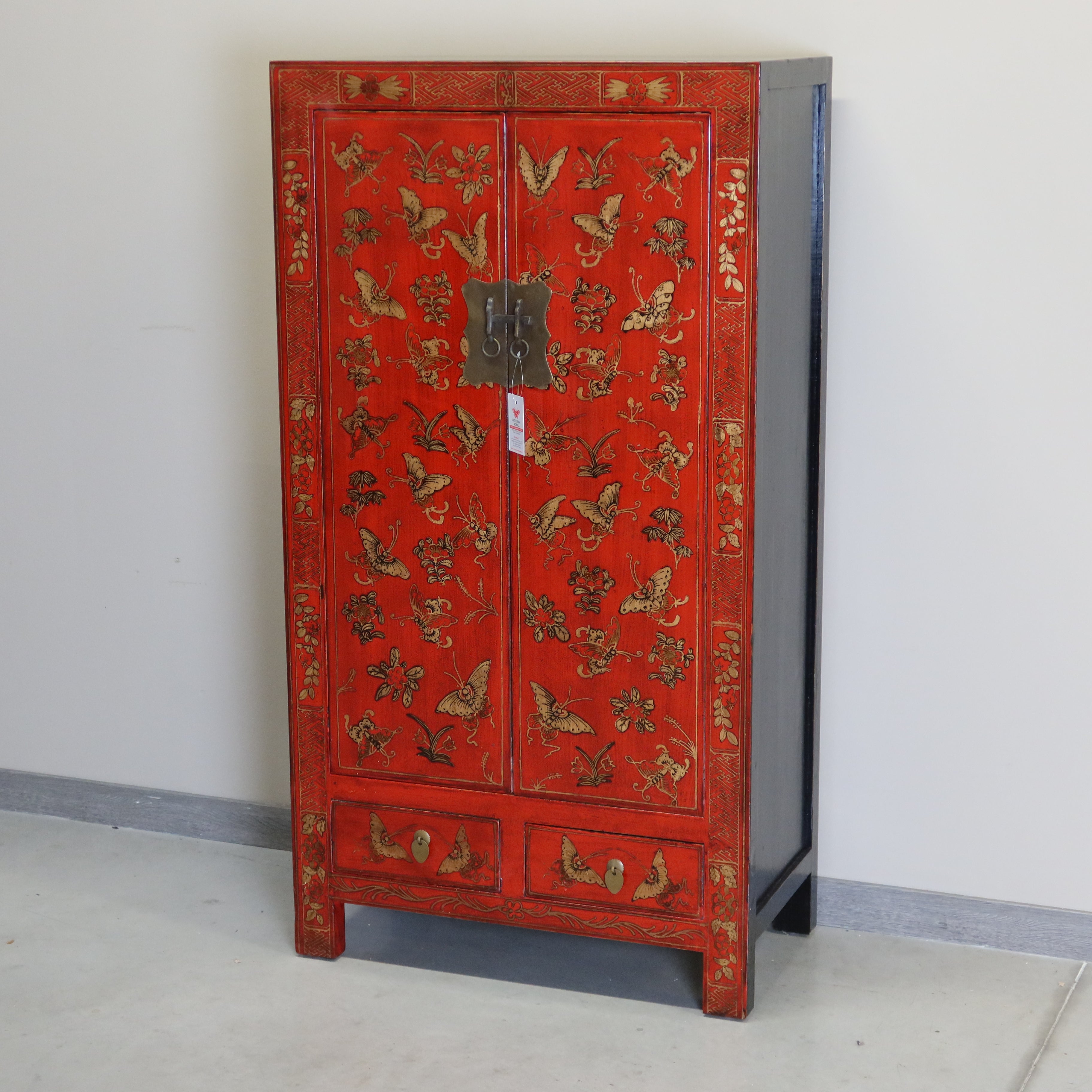 ARMADIETTO SHANXI ROSSO DECORATO