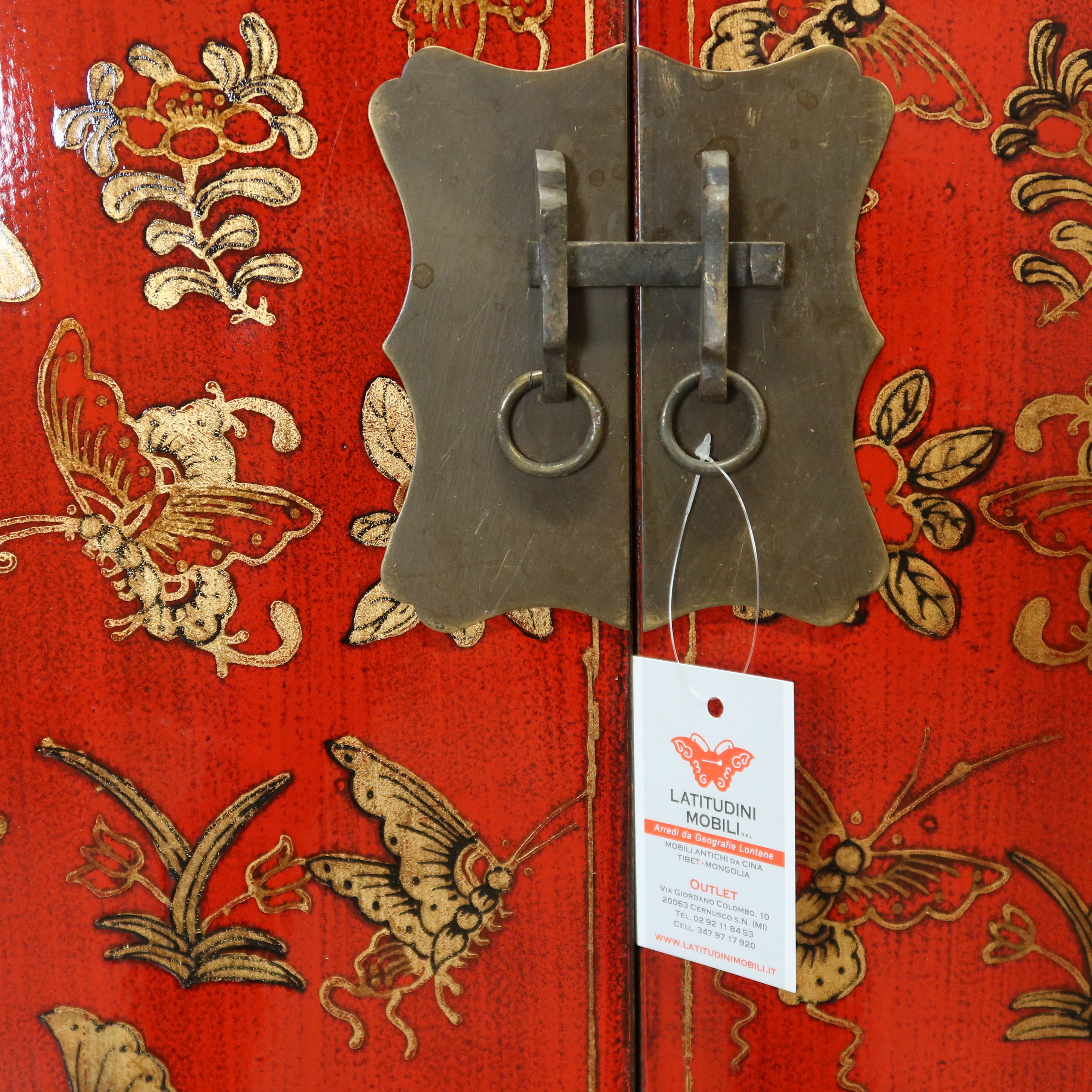 ARMADIETTO SHANXI ROSSO DECORATO