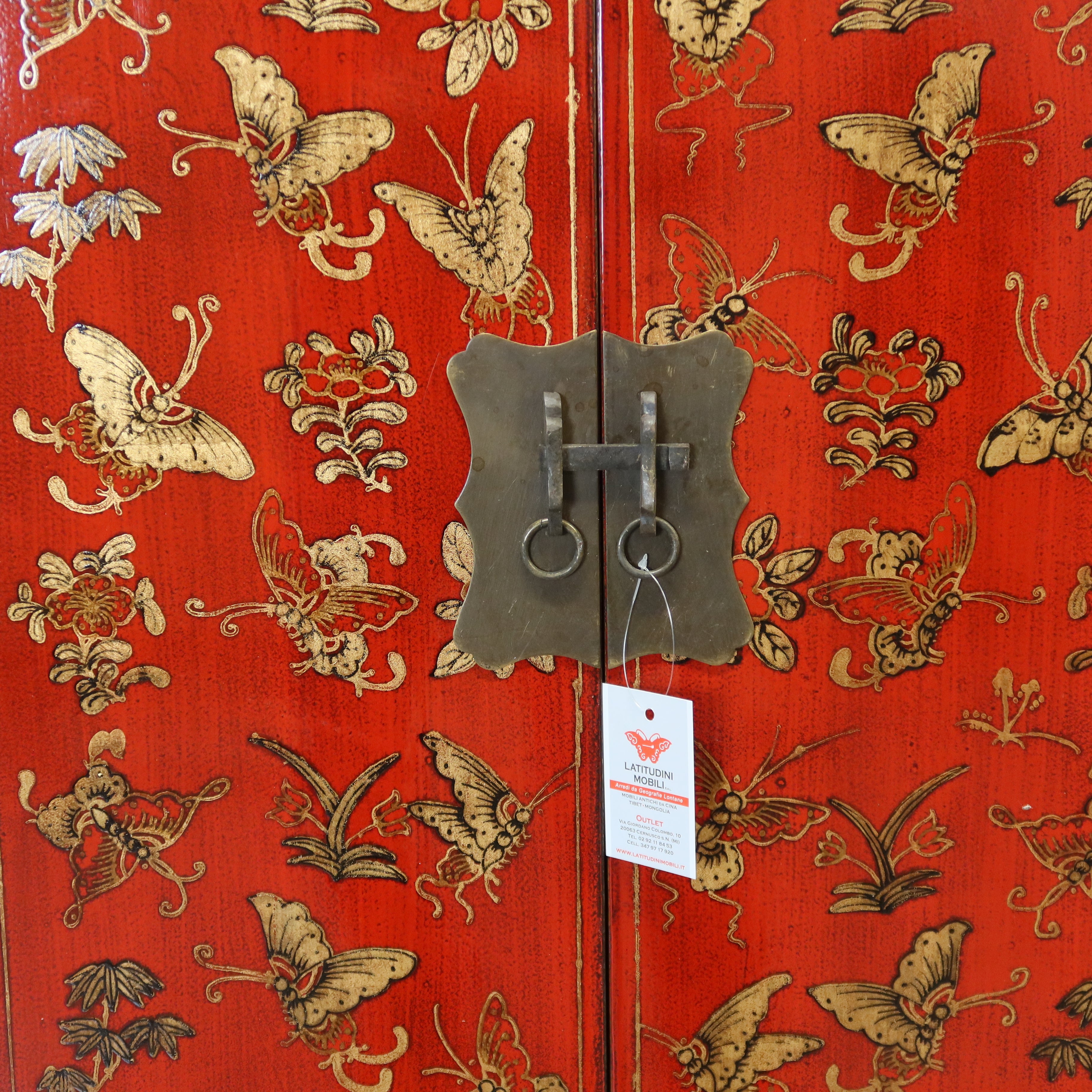 ARMADIETTO SHANXI ROSSO DECORATO