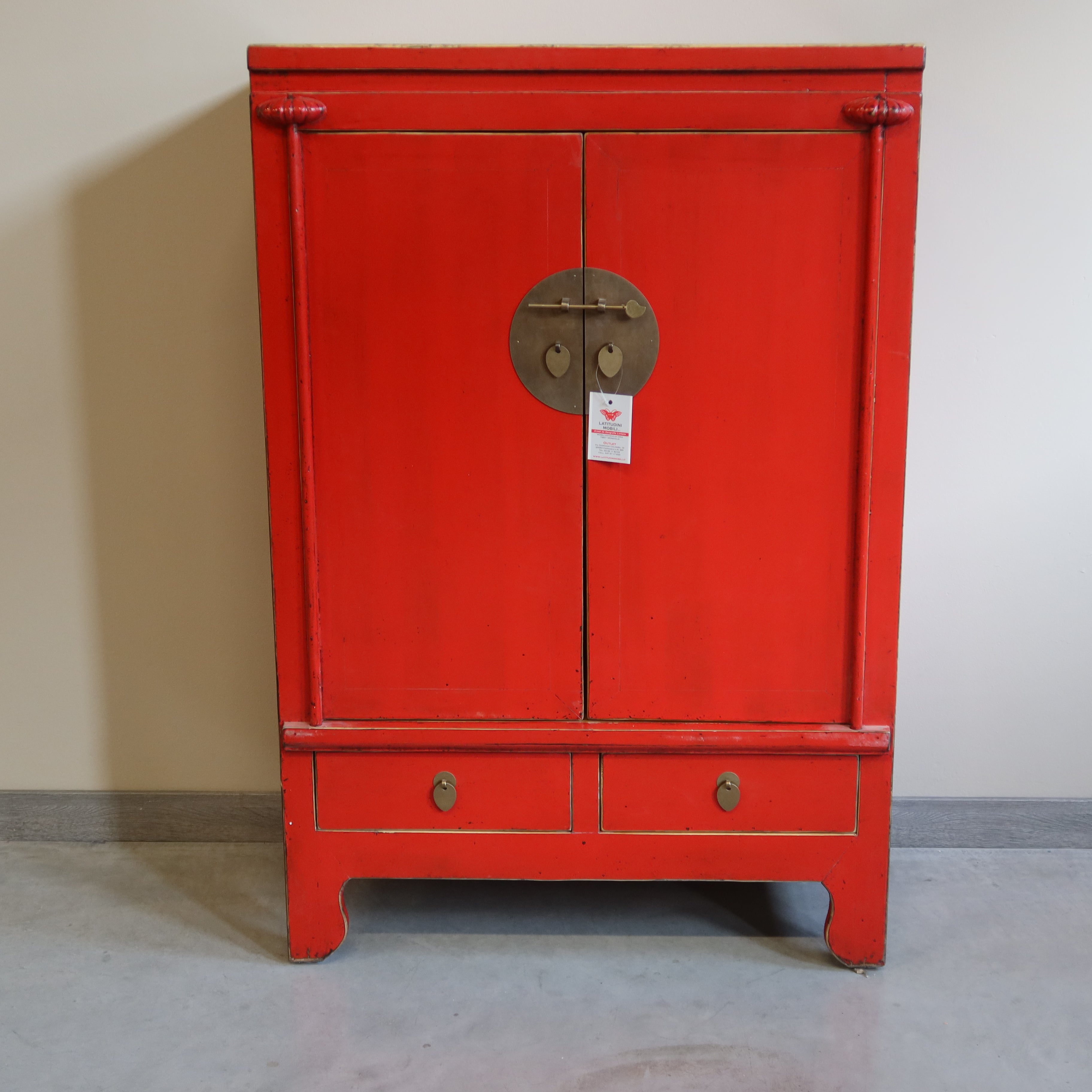 ARMADIETTO NUZIALE LACCA ROSSA