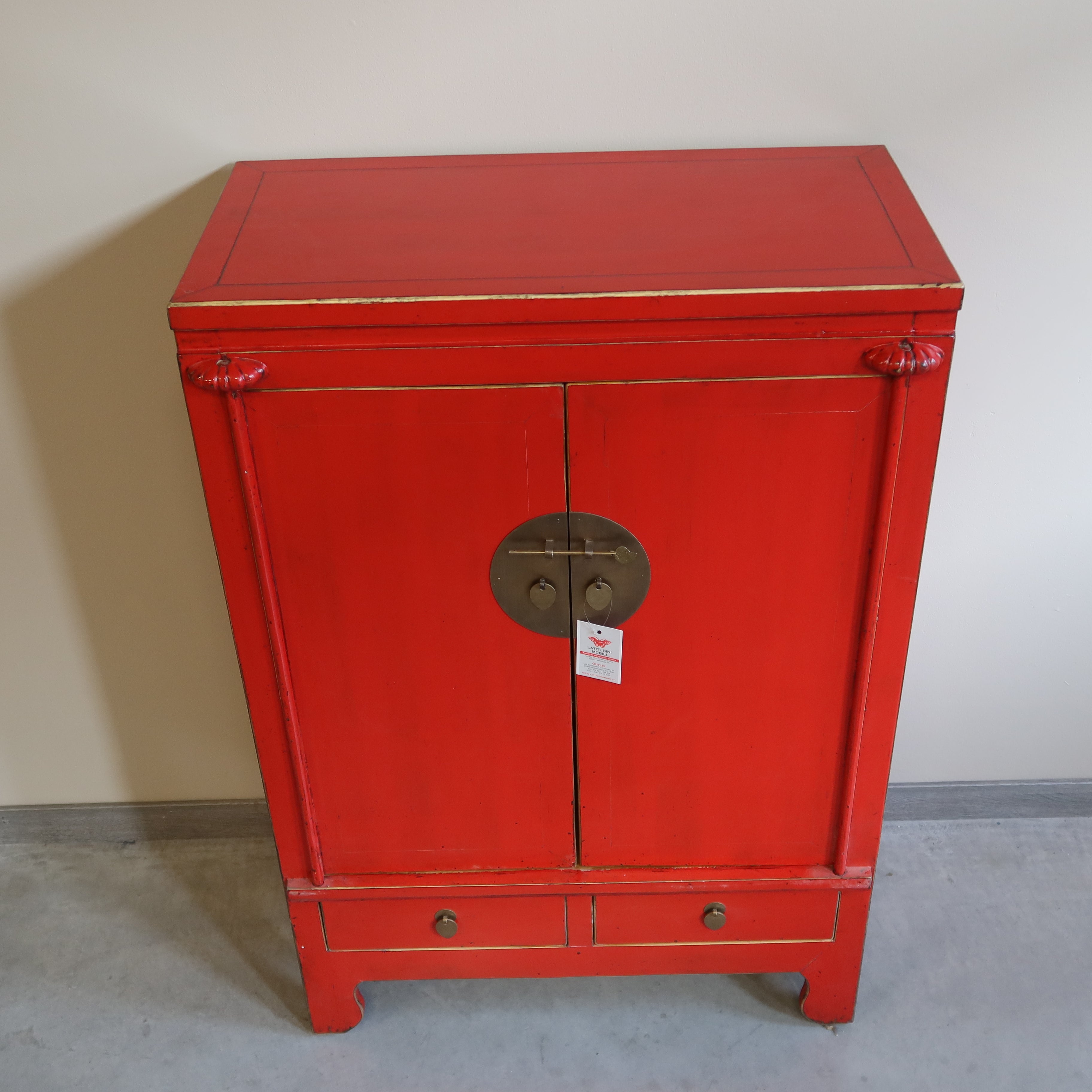 ARMADIETTO NUZIALE LACCA ROSSA