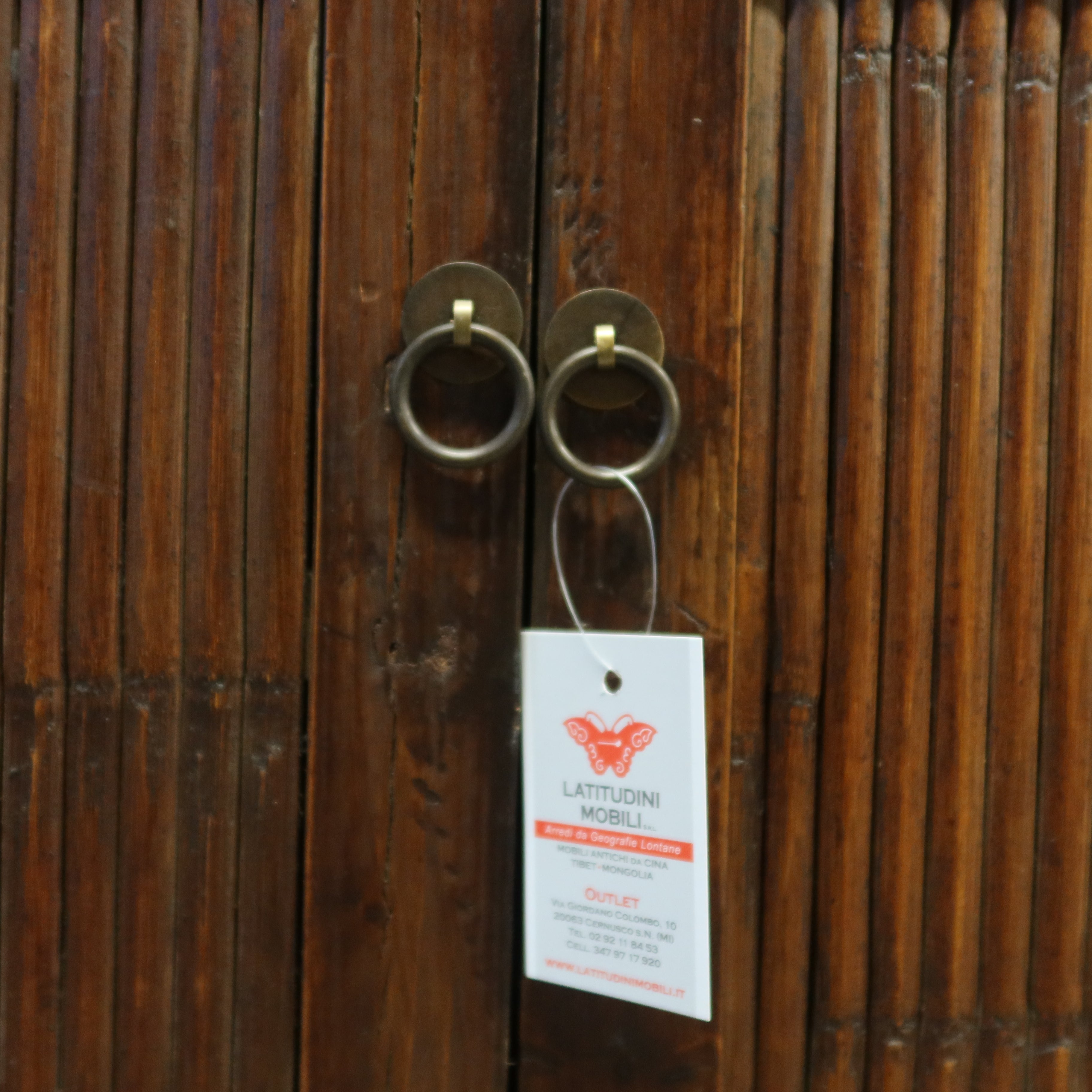 ARMADIO LISTELLATO IN BAMBU'