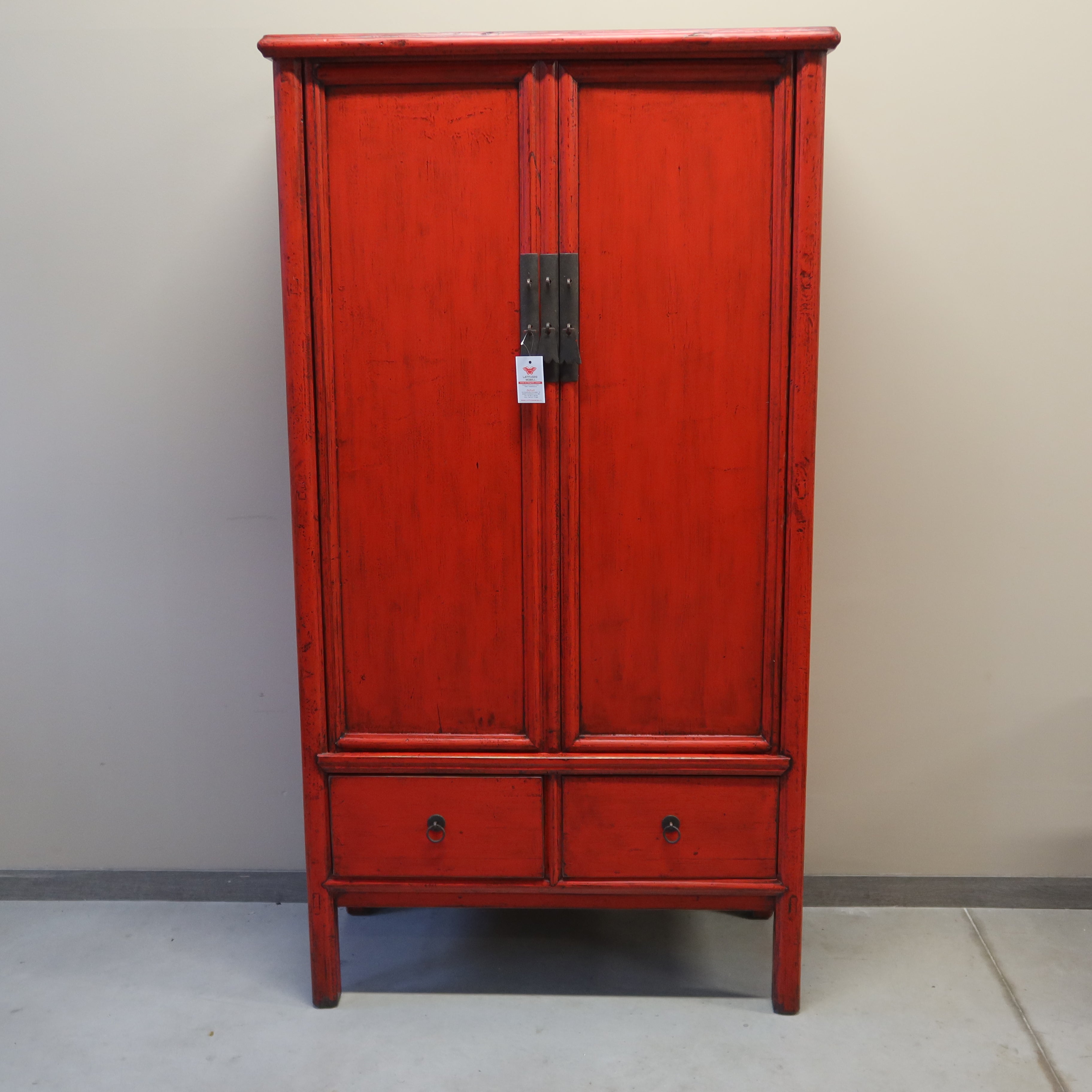 ARMADIO CINESE IN LACCA ROSSA