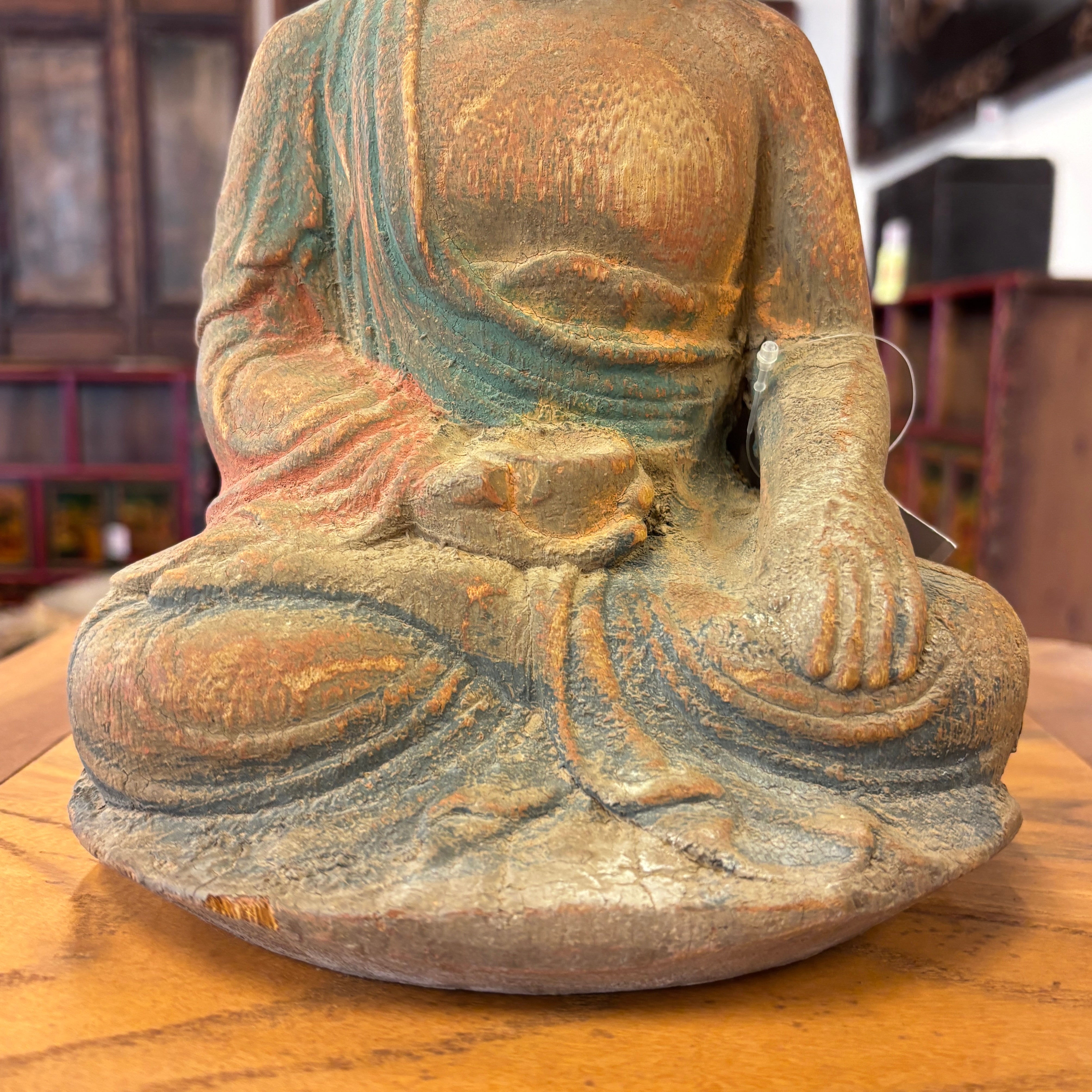STATUETTA LIGNEA BUDDHISTA