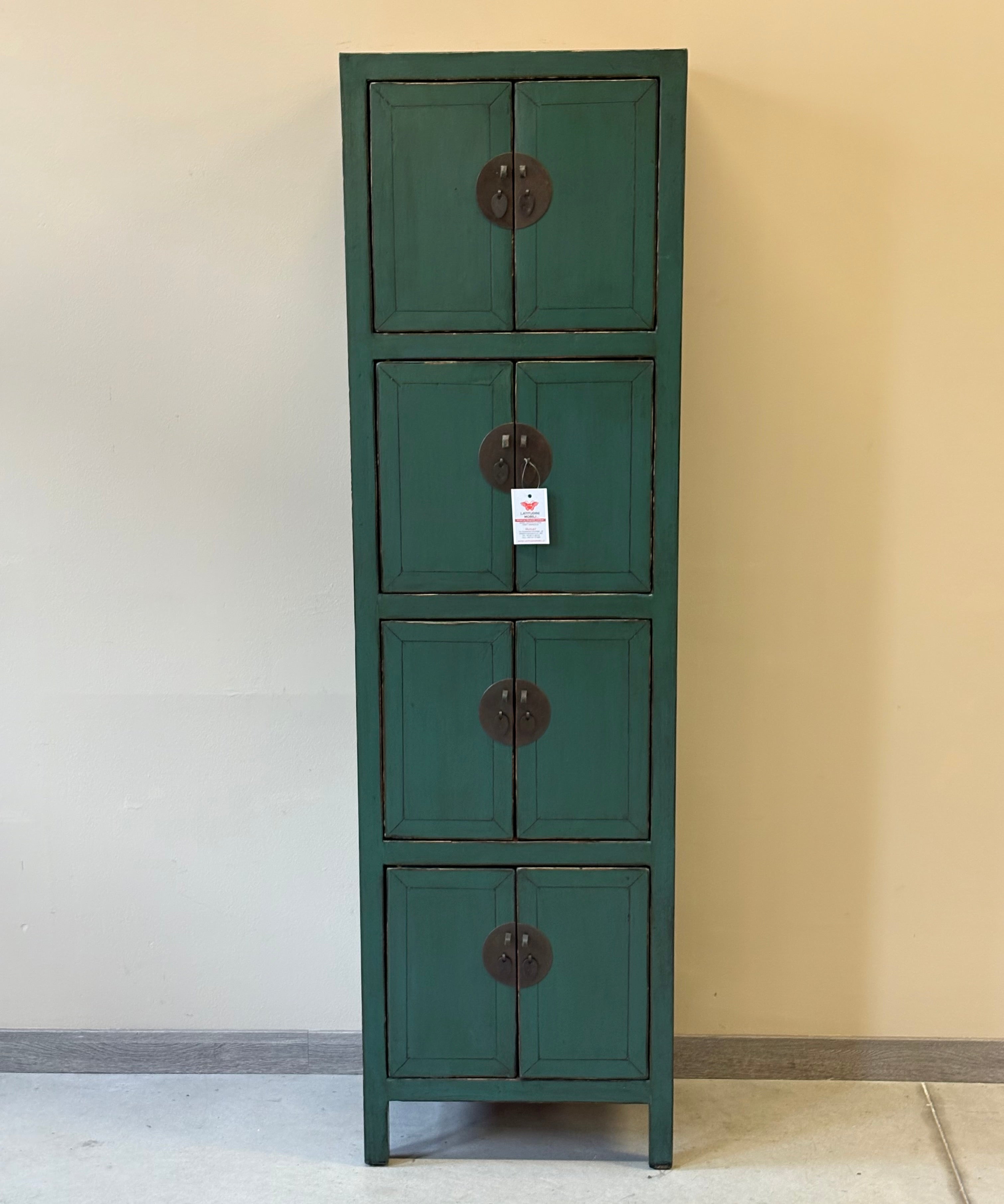 ARMADIETTO CINESE LACCATO STRETTO A COLONNA