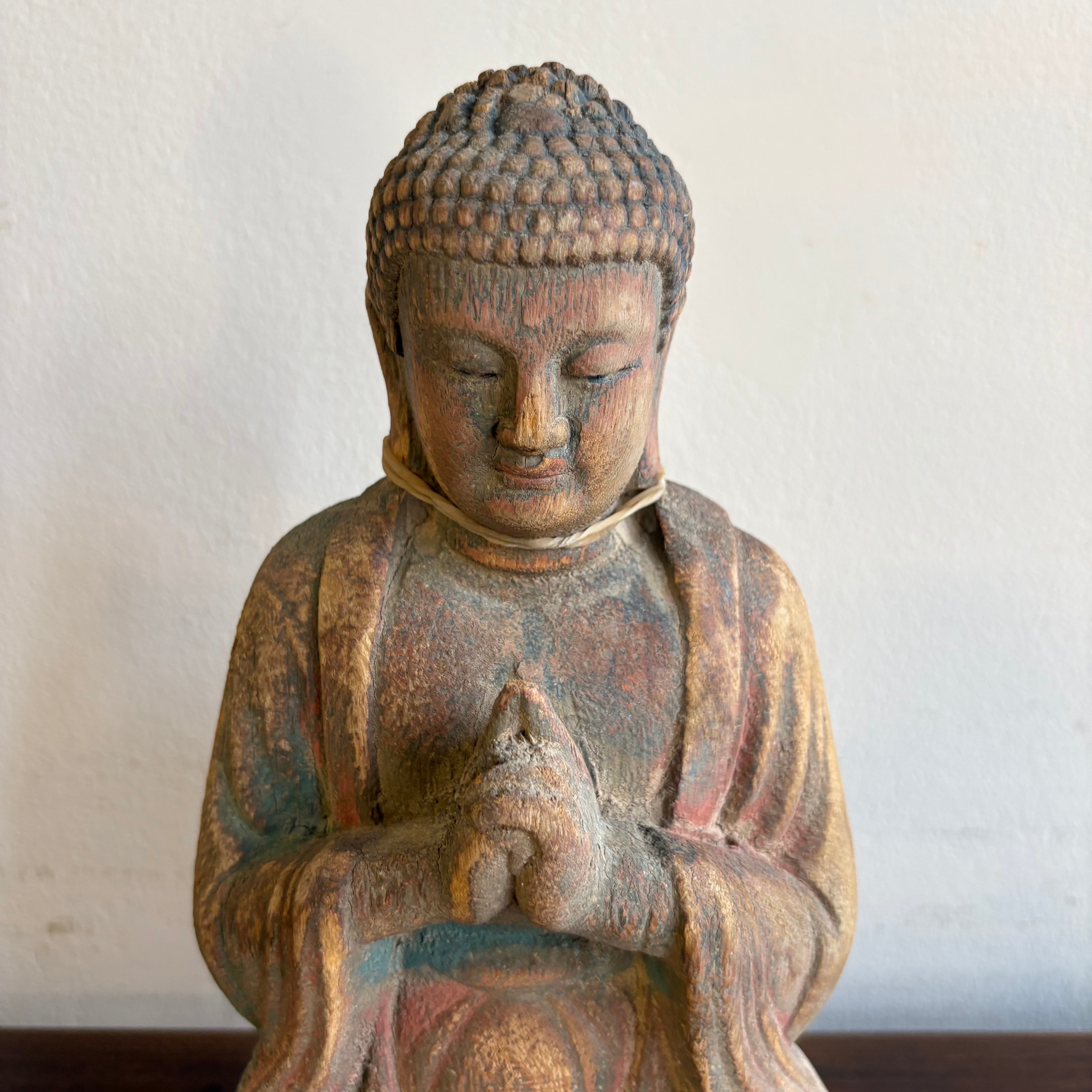 STATUETTA LIGNEA CINESE BUDDHA