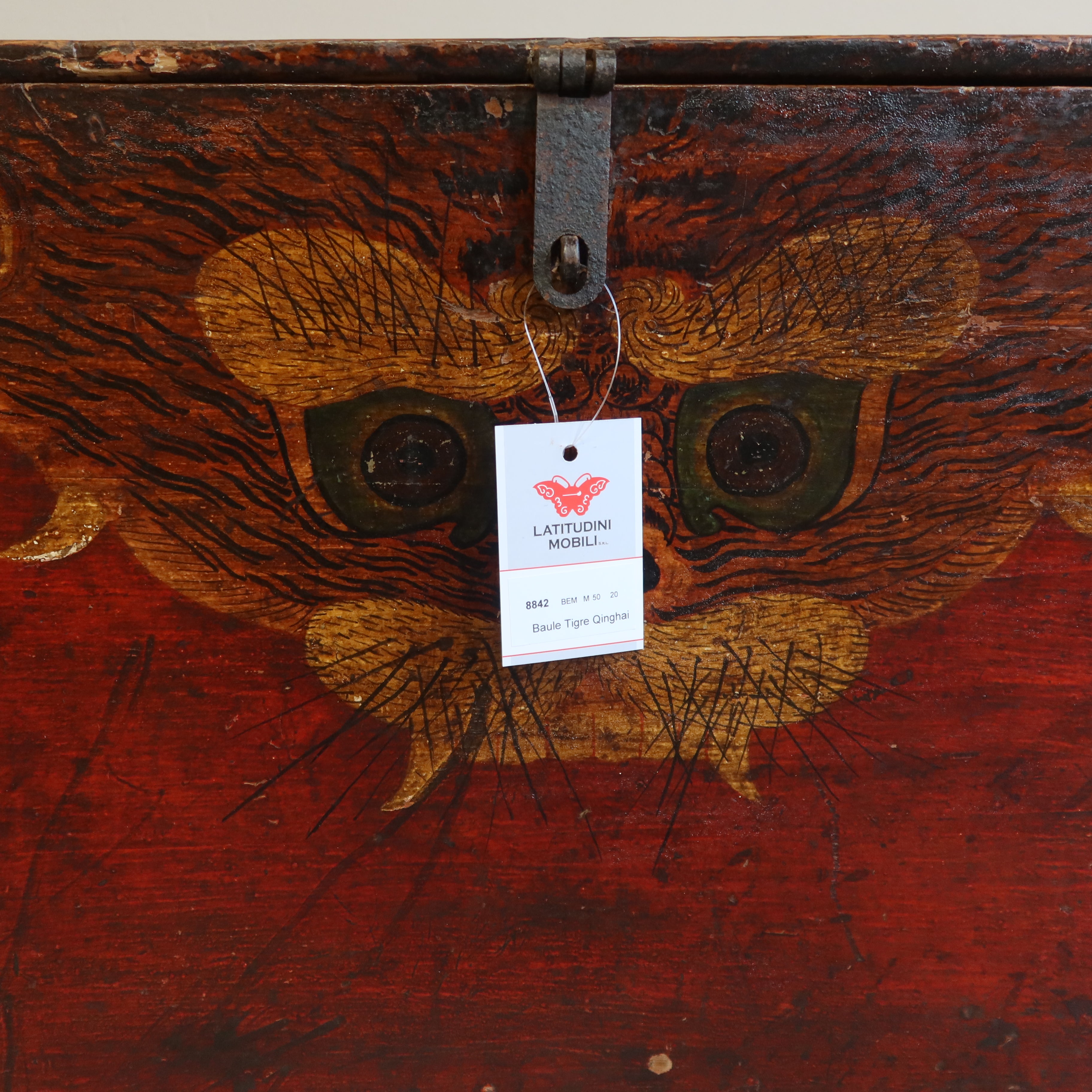 BAULE DEL QINGHAI CON DECORO TIGRE