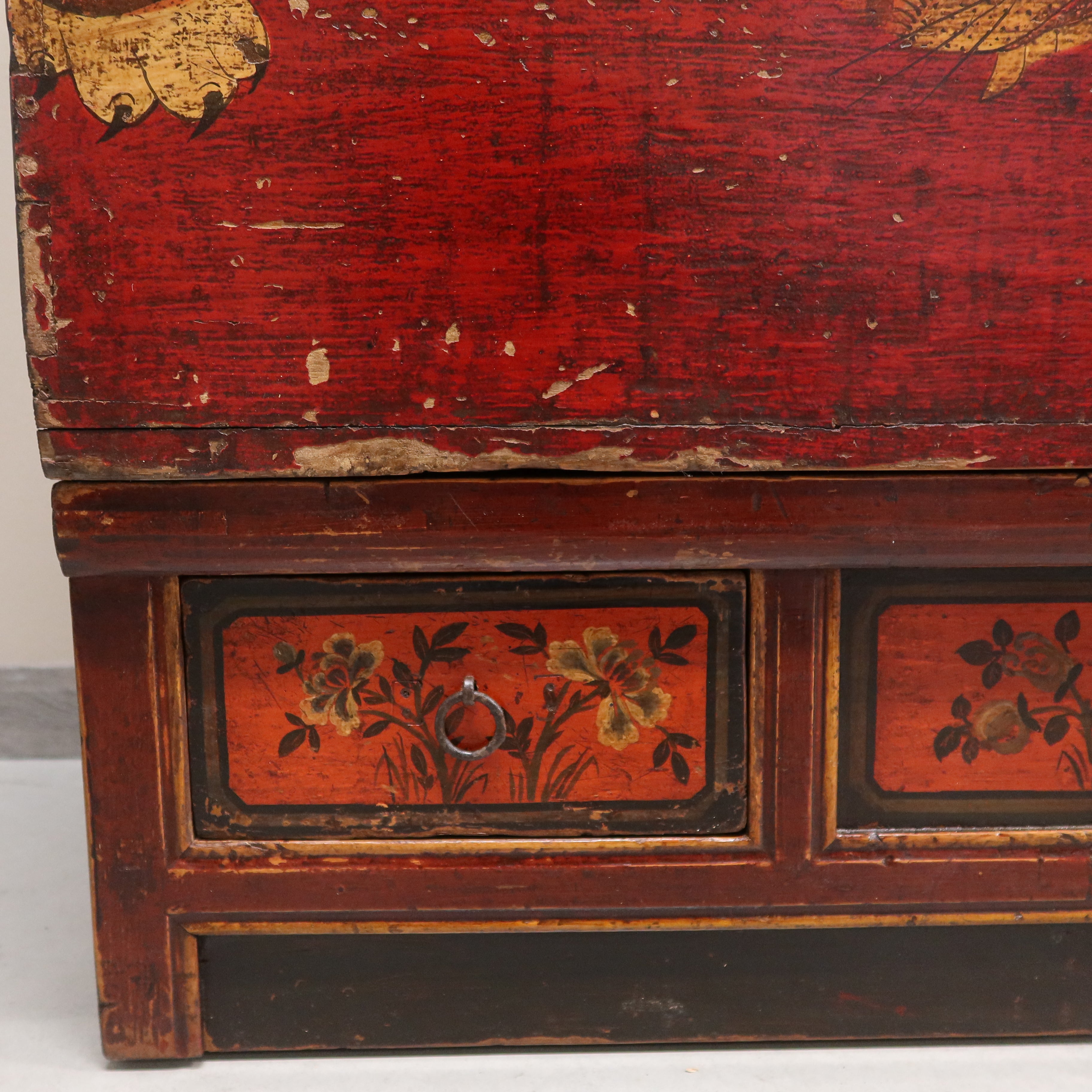 BAULE DEL QINGHAI CON BASE A 3C "DECORO TIGRE"