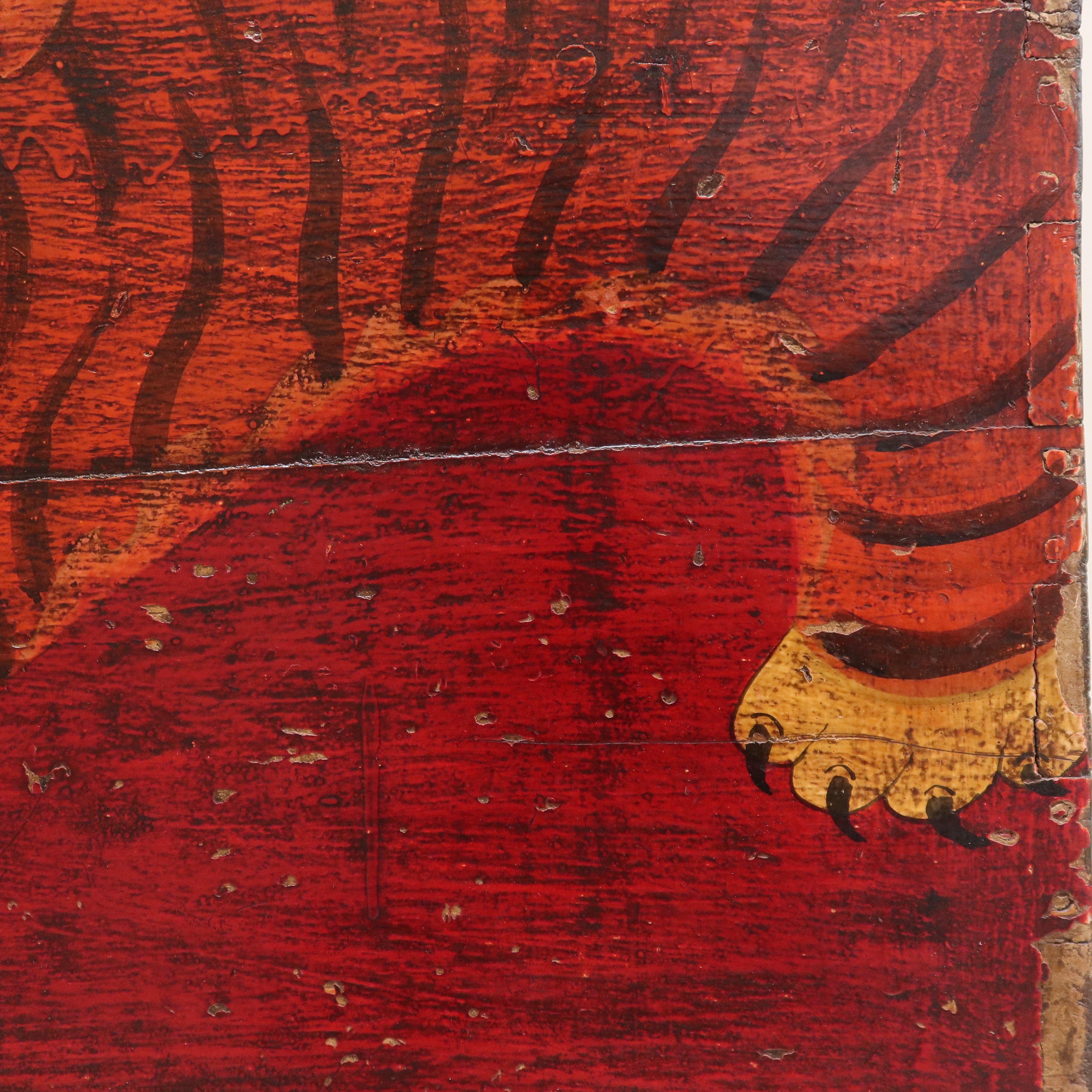 BAULE DEL QINGHAI CON BASE A 3C "DECORO TIGRE"